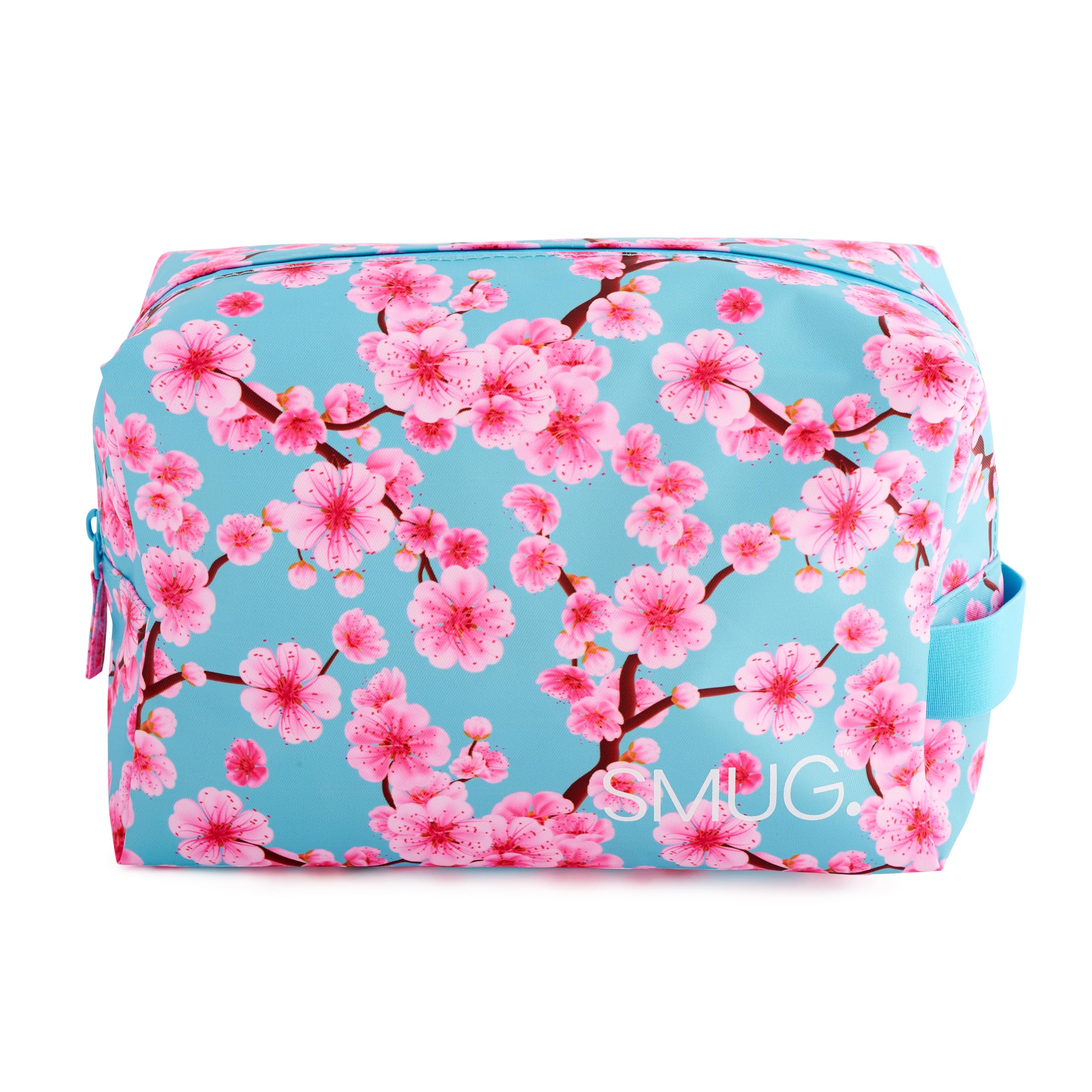 SMUG Wash Bag | Waterproof Travel Toiletry Bags for Travelling, Gym, Shower, Shaving, Toiletries, Cosmetics & Makeup Bag | Large Washbag for Men & Women | Spacious & Easy to Clean | Cherry Blossom — view 3