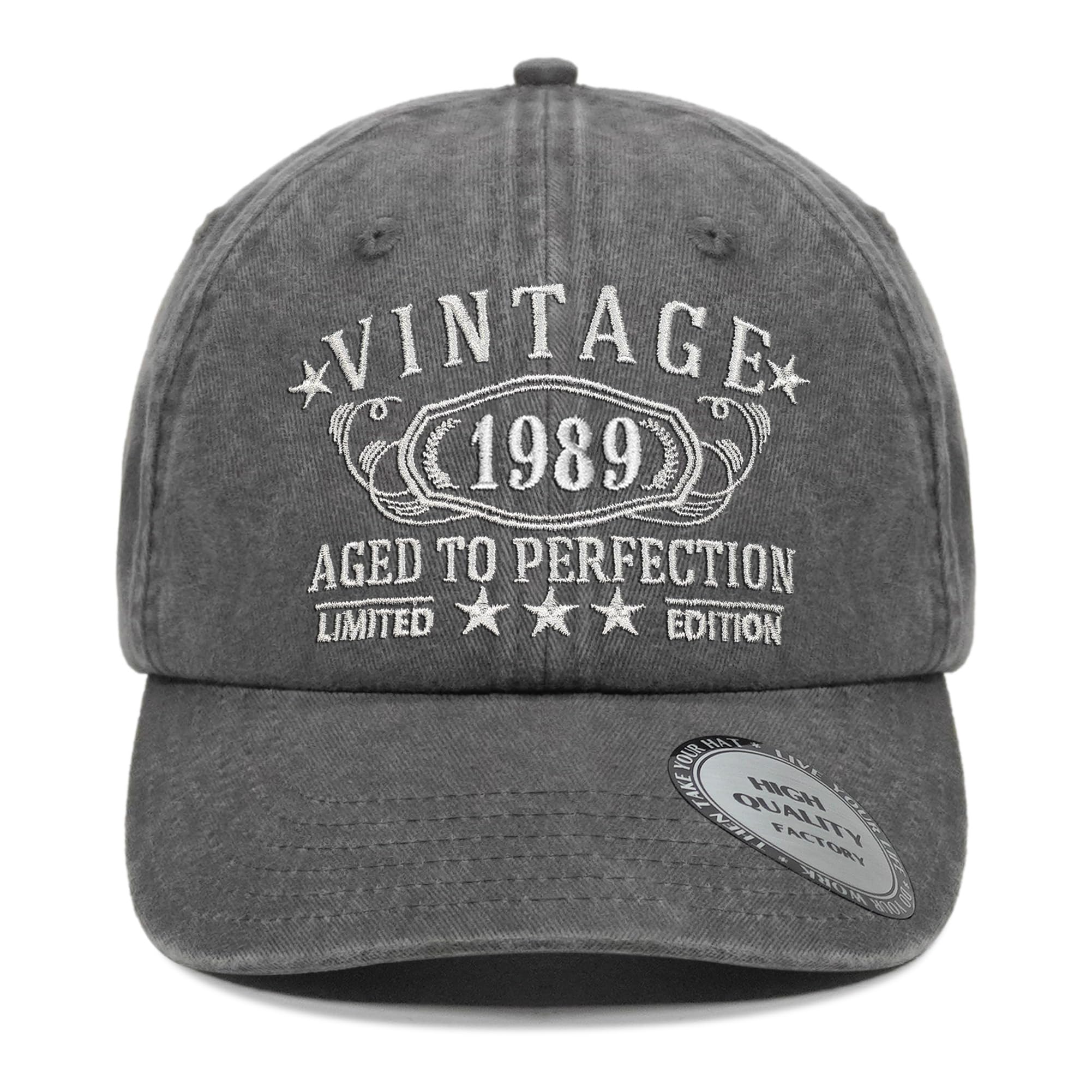 1926-1996 Birthday Gifts for Men Women,Personalized 30th-100th Birthday Ideas Gift,Parents Vintage Hat