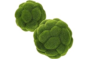 Cabilock Decorative Moss Balls for Centerpiece Bowls 2 Pcs