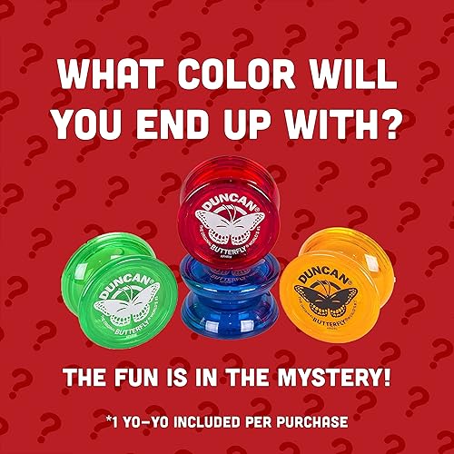 Miniatura 3 de DuncanToys Butterfly YO-YO Principiante YO-YO con cadena eje de acero y cuerpo de plástico los colores pueden variar