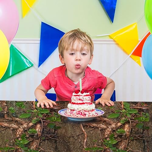 Miniatura 5 de Containlol Manteles de caza, decoraciones de fiesta de cumpleaños de camuflaje, fundas de mesa de plástico para caza, suministros de fiesta de baby