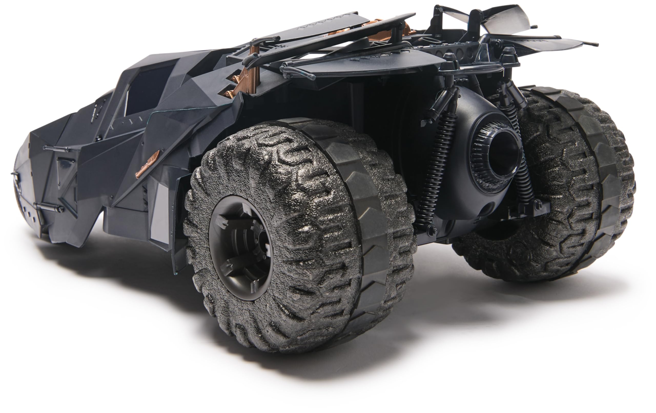 DC COMICS - BATMAN - Batmobile Tumbler RC oficial - Coche Radiocontrol escala 1:15 edición especial Dark Knight Trilogy 85 aniversario - Juguetes Niños 4 Años + - Regalo Niño 4 años +