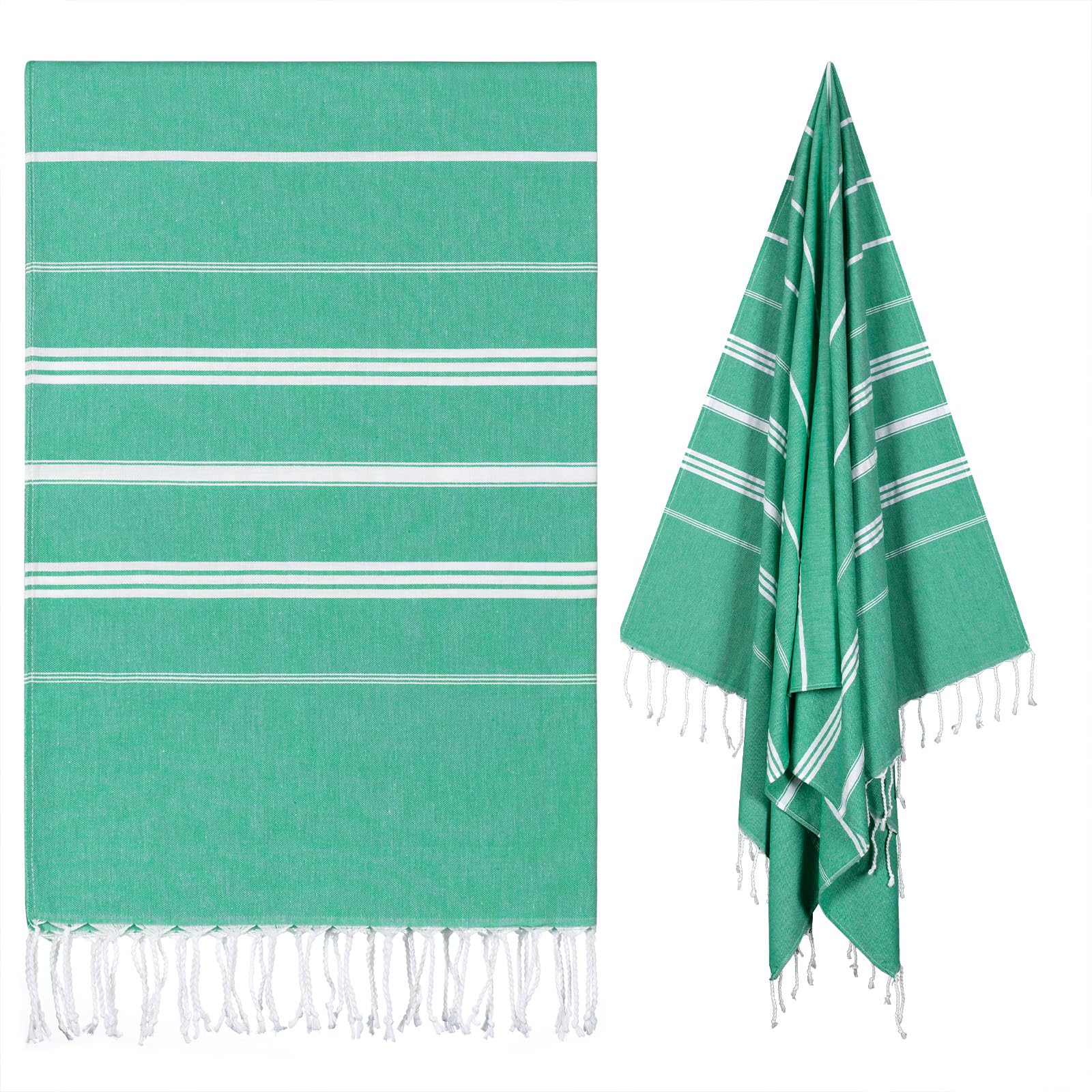 cabanana Turkish Beach Towel Oversized - 40"x70" Quick Dry Sand Free Thin Beach Towels for Adults,Extra Large Cotton Lightweigh Travel Towel for Beach