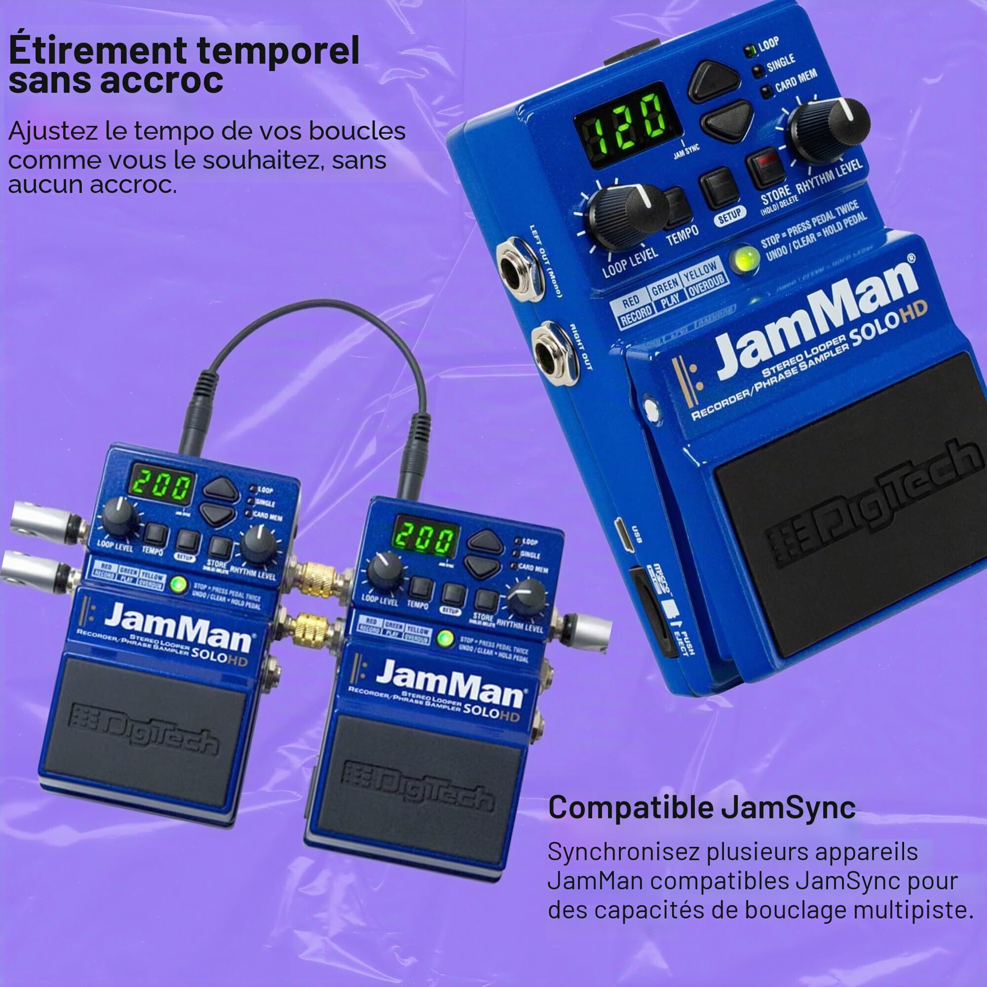 DigiTech Jam Man Solo HD Stereo Looper - Effet pour Guitares