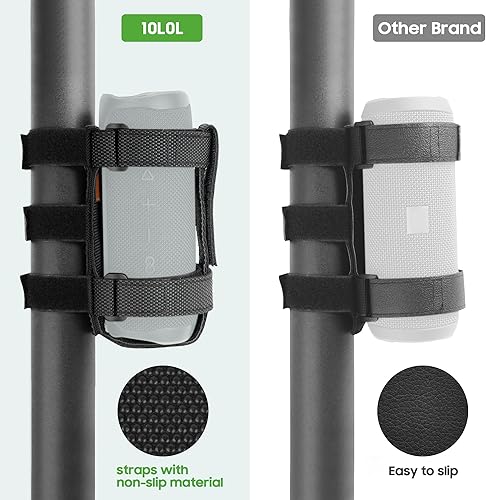 Miniatura 4 de 10L0L Soporte de altavoz mejorado para accesorios de carrito de golf, correa ajustable para soporte de altavoz inalámbrico Bluetooth para Yamaha,