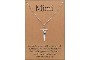 Divine Faith Cross Necklace—A Cherished Gift for Cherished Mimi
