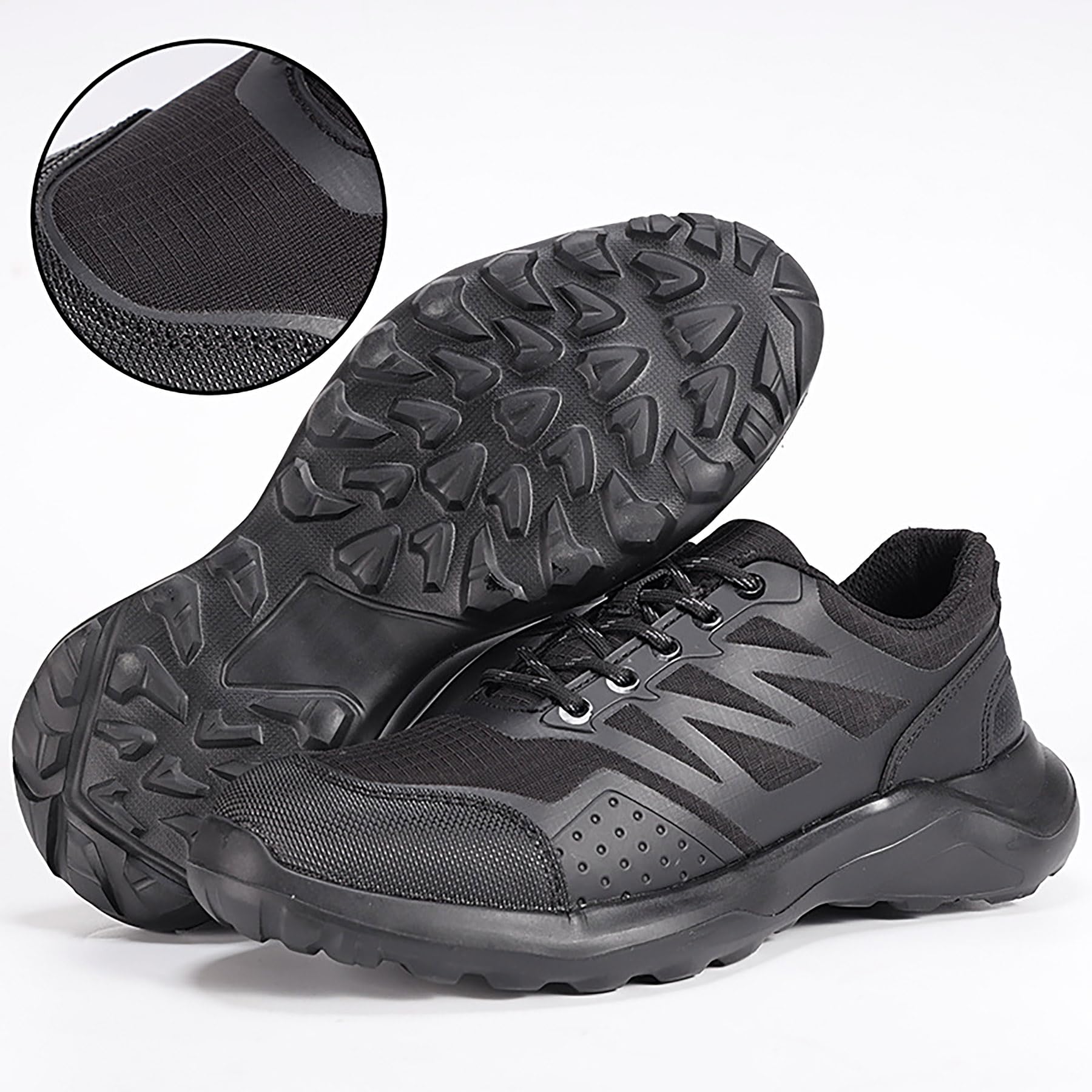 Spider - Zapatillas Negras Antideslizantes para Uso Diario, Cómodas y Amortiguadas, Calzado Casual para Restaurantes y Hoteles | 36-45 EU