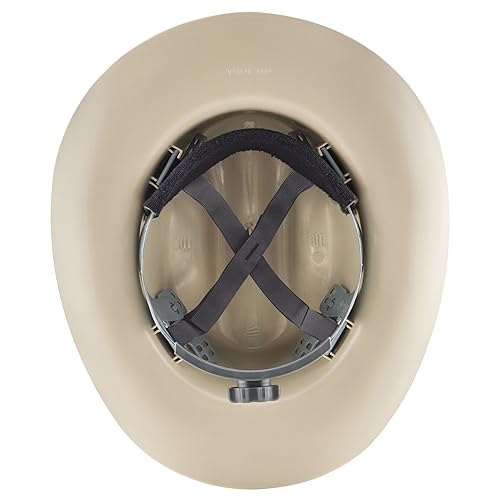 Miniatura 7 de Jackson Safety Western Outlaw - Gorro de seguridad con suspensión de trinquete de 4 puntos estilo sombrero de vaquero HDPE bronceado caja de 4 19502