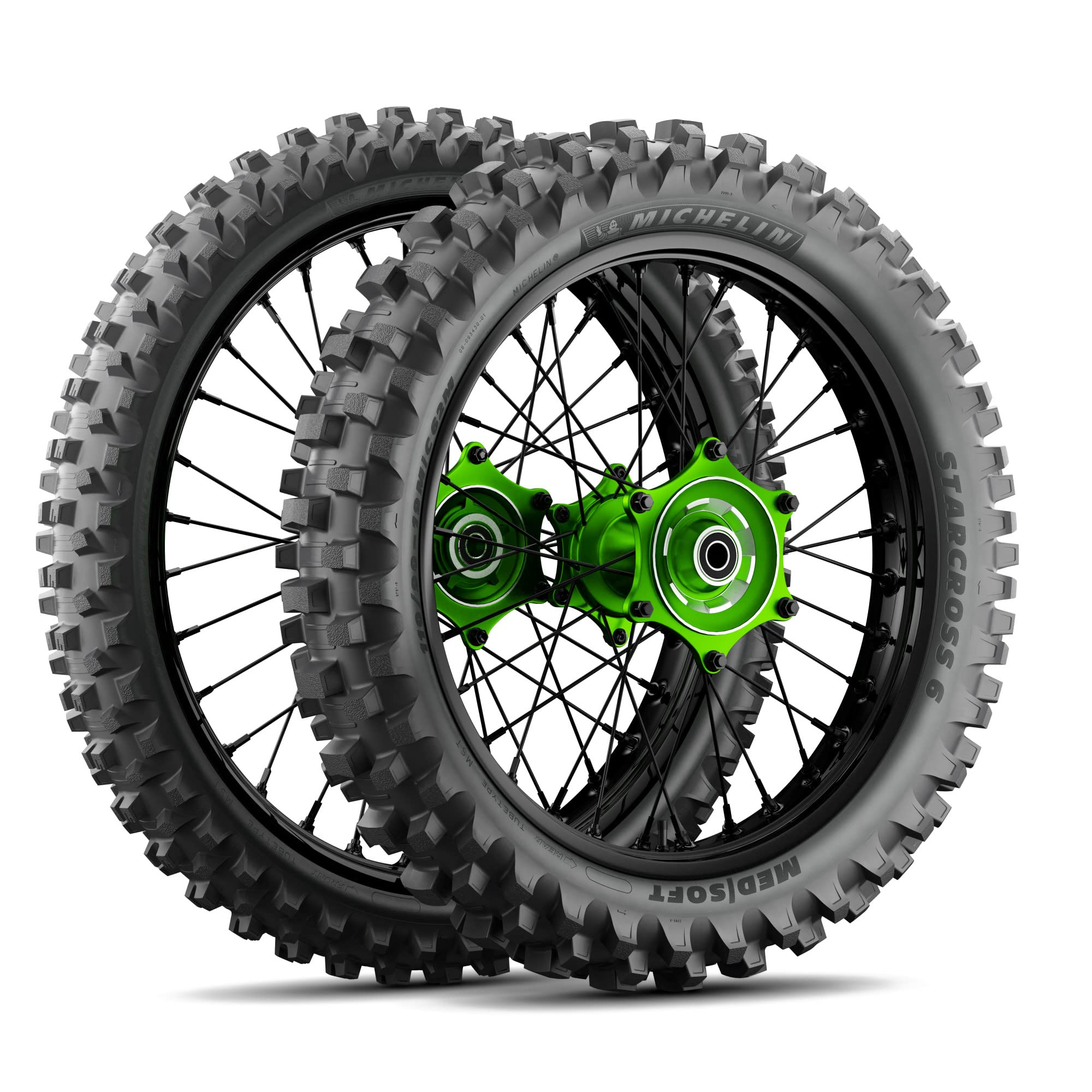 MICHELIN STARCROSS 6 MEDIUM SOFT 120/80-19 63M Rückseite Reifen