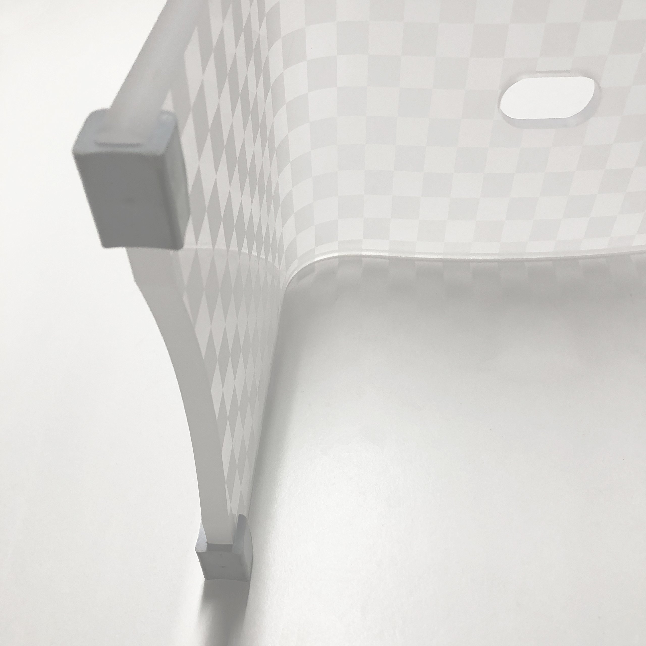 お得◎新品未使用　アクリル　バスチェア　センコー　チェッカー　L アイボリー センコー バスチェア アクリル 風呂椅子 お風呂椅子 風呂イス 高