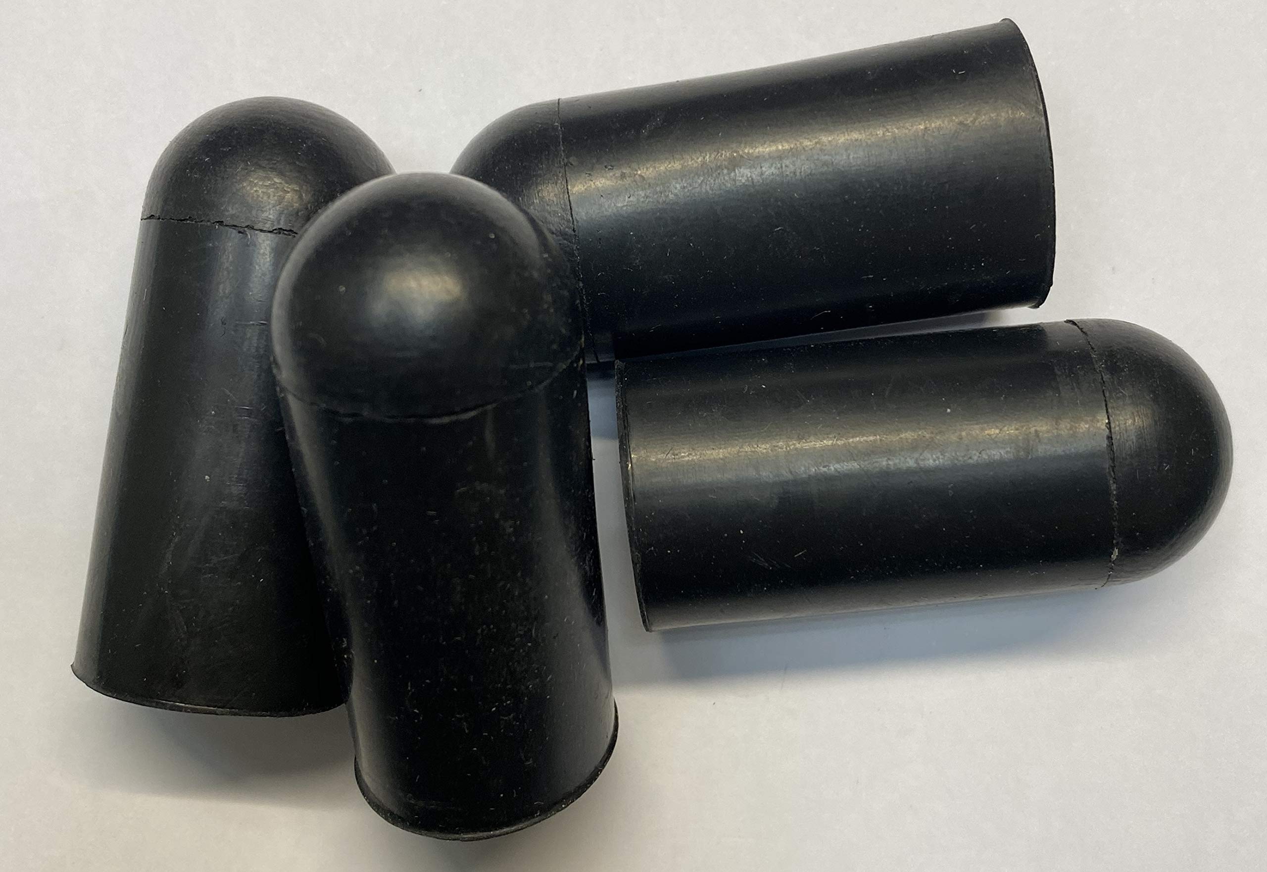 dexierp Protection Force Round Cap for 25/32" 20mm OD X38.1 mm Length (Pack of 10) Pipe Post Tube End Cover M20 Screw Thread Protectors Elastic Rubber