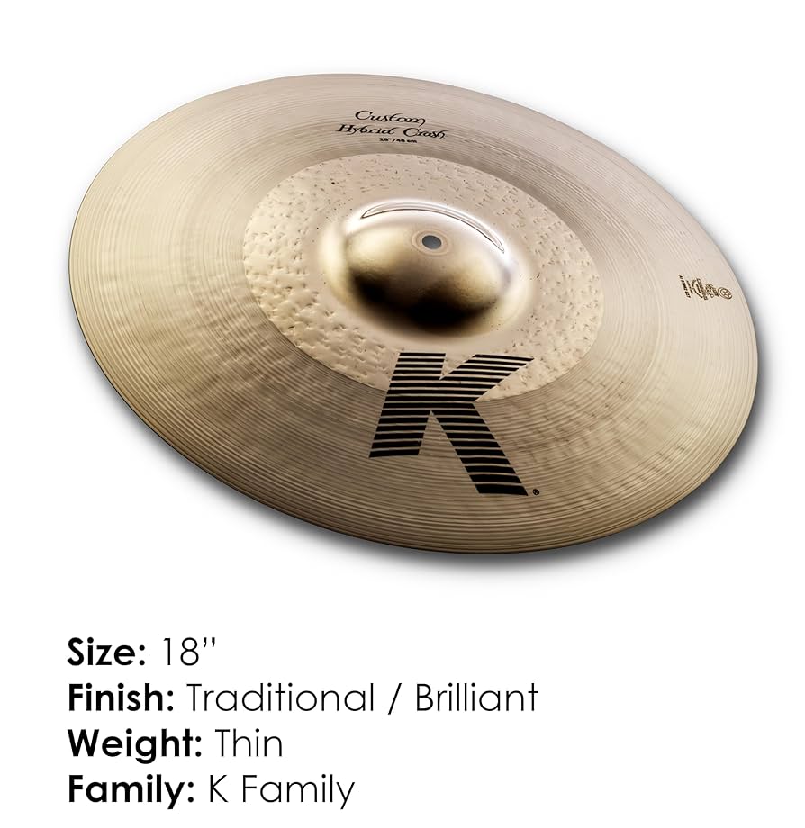 Amazon.co.jp: ジルジャン ハイブリッドクラッシュシンバル K