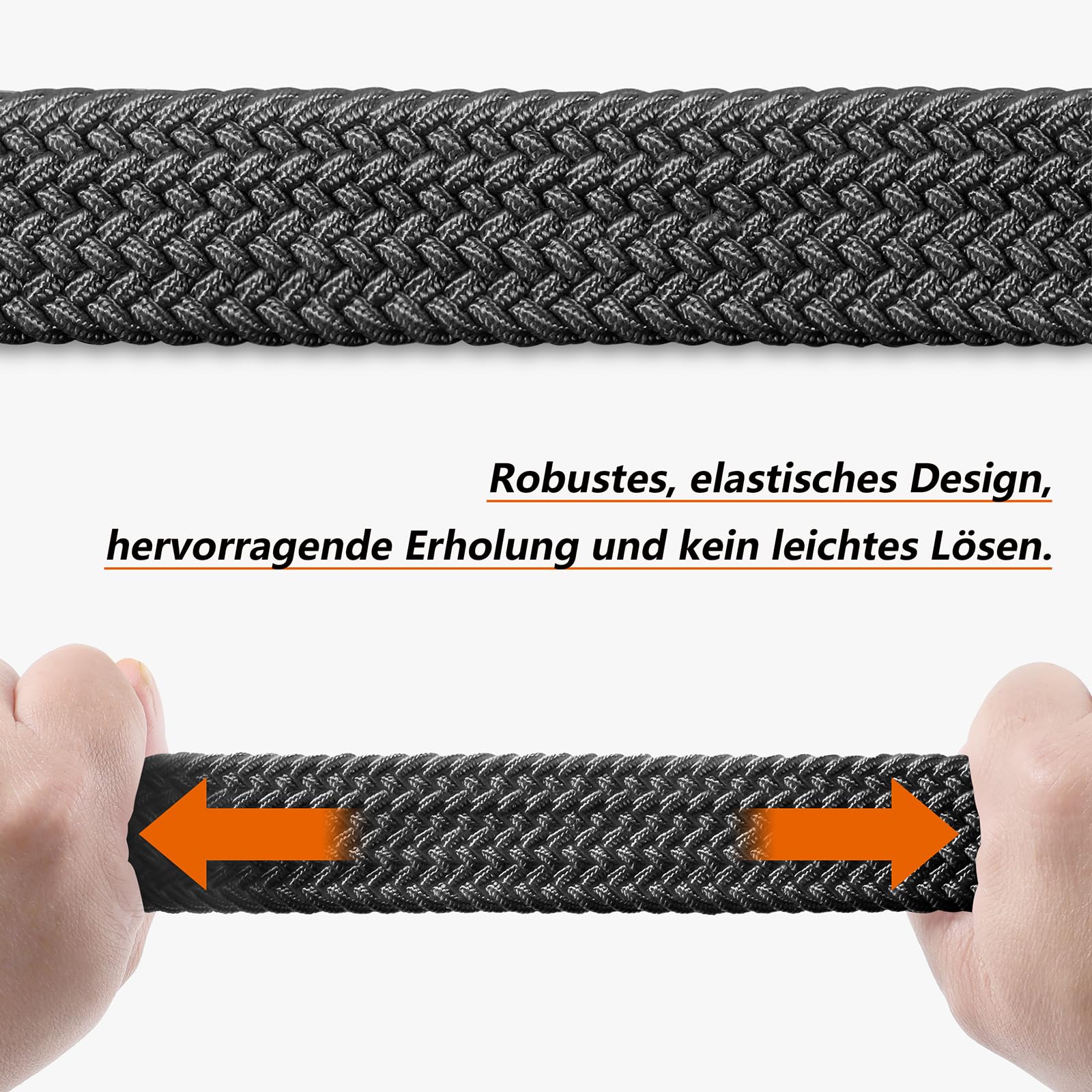 LAKIDAY Cintura in Tessuto Cintura Elasticizzata Cintura intrecciata cintura intrecciata Elastica perUomo e Donna ampia lunghezza da 3,5 cm da 100 cm a 130 cm