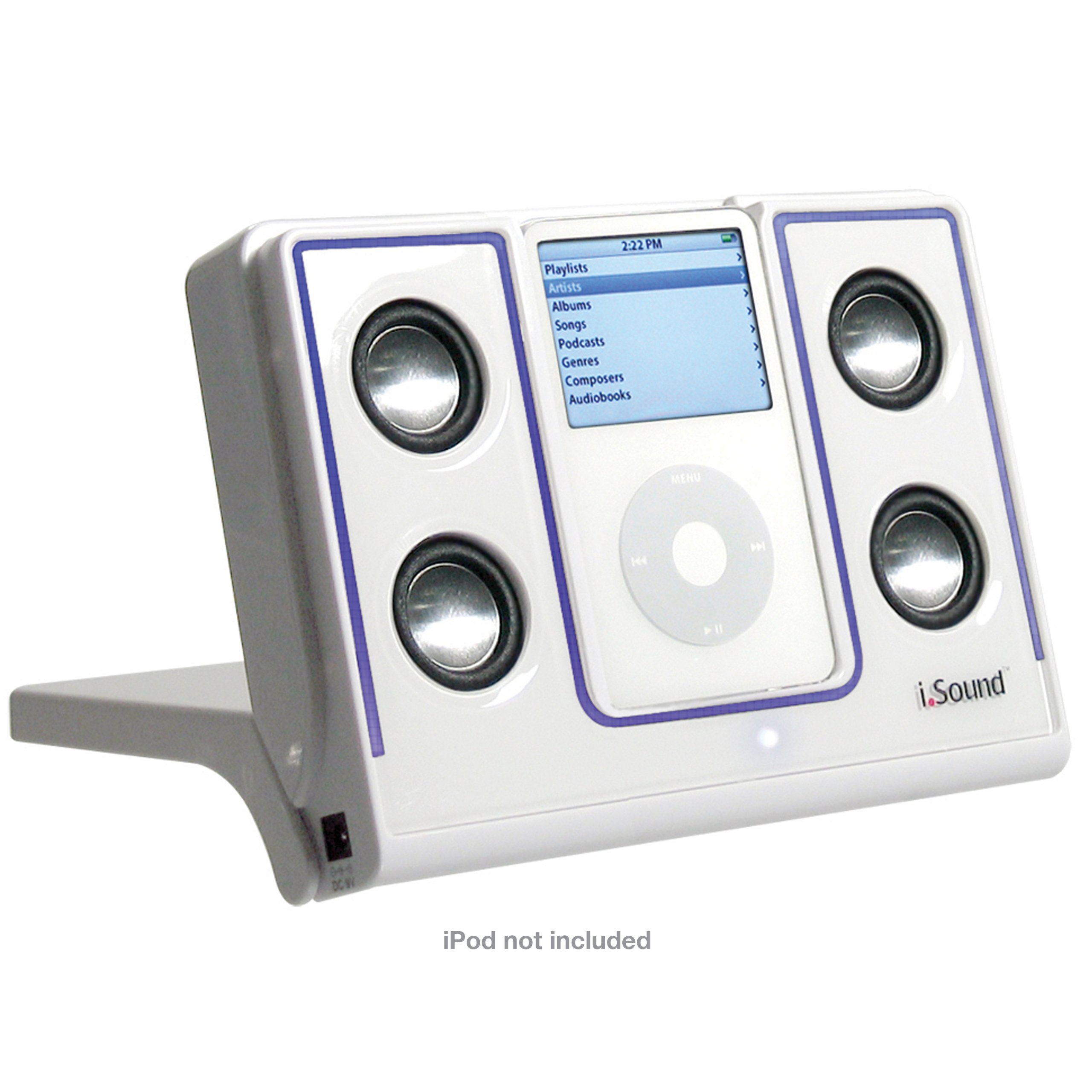 iSound Foldable 4X Glow Portable Speakers for iPod and MP3 Players