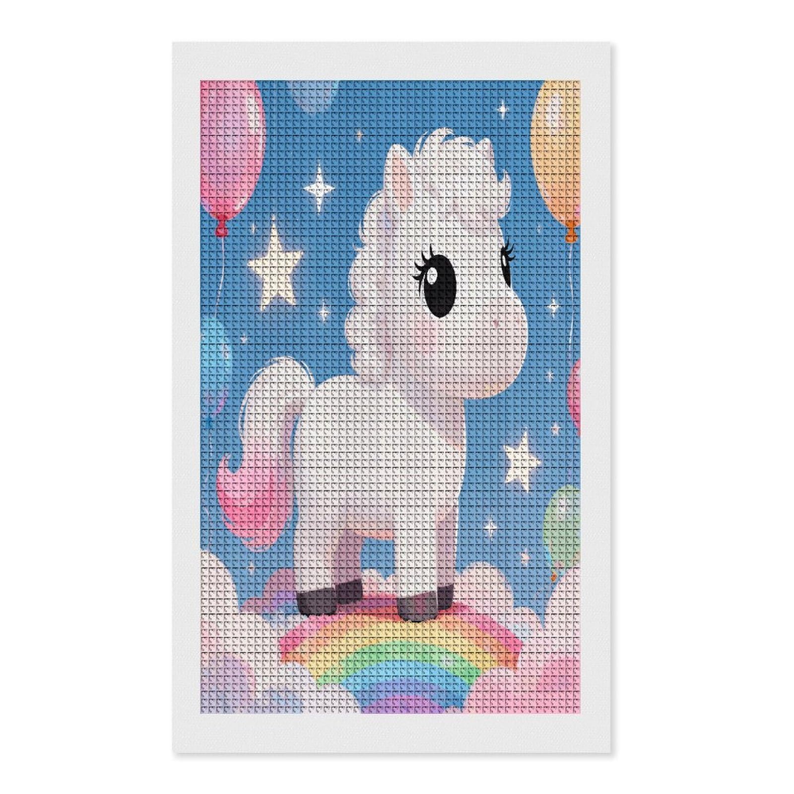 FodPand Horse Diamond Painting Kit for Beginner Fun 5D DIY Crafts for Adults Diamond Art Kits Square Diamond Art Canvas Painting Gem Art Crafts for Home Wall Decor 12"x20"