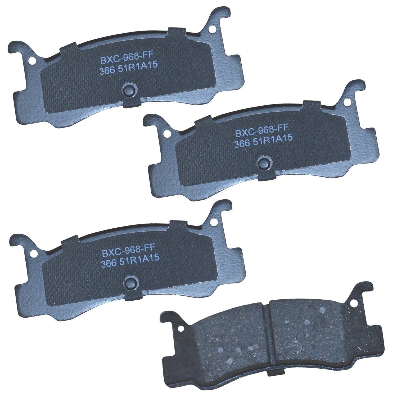 Bendix Premium SBC366 Ceramic Rear Brake Pads for Mazda 323 1989-1988, MX-3 1996-1992, Mercury Capri 1994-1991, Tracer 1989-1987