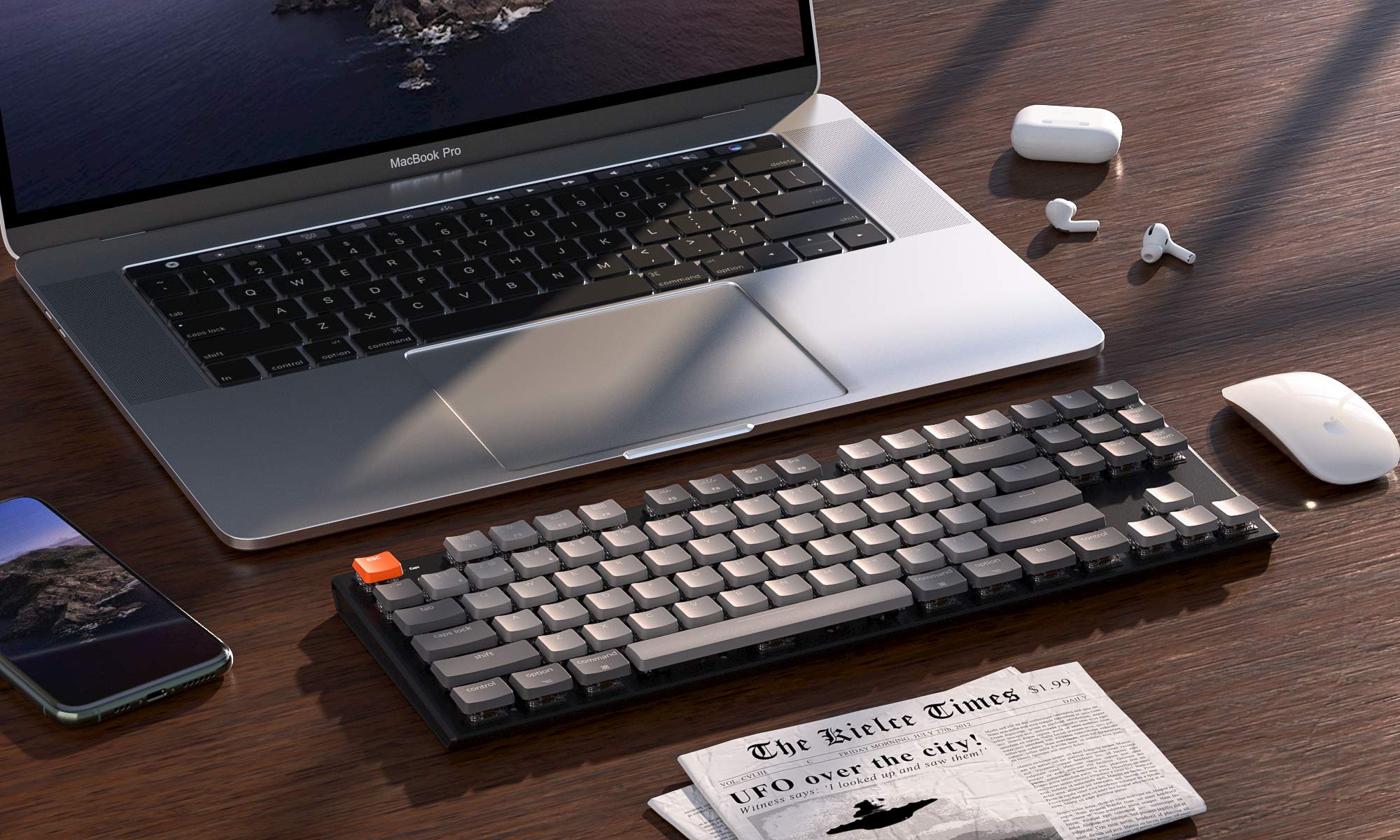 Keychron K1 Bluetooth Mechanical Keyboards,Wireless Mechanical Gaming