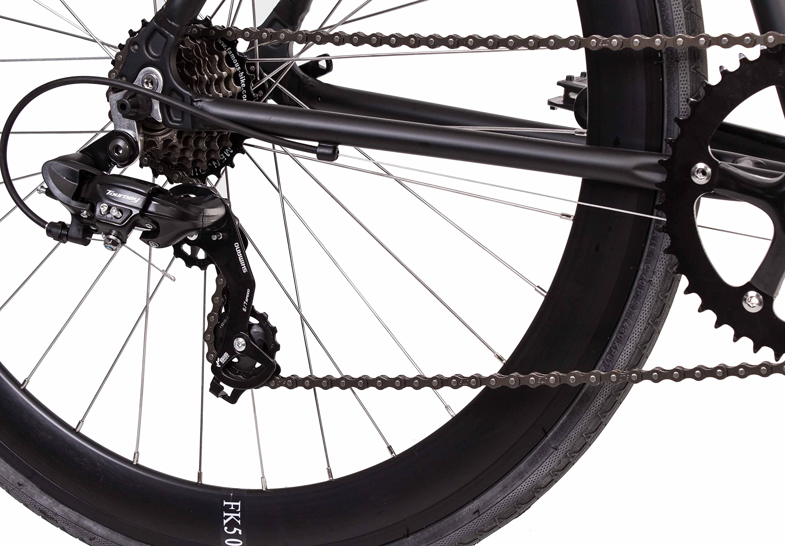 Bicicleta Carretera Urbana 700c, Manillar Plano, Cambios de 7 velocidades Shimano, Cuadro Aluminio