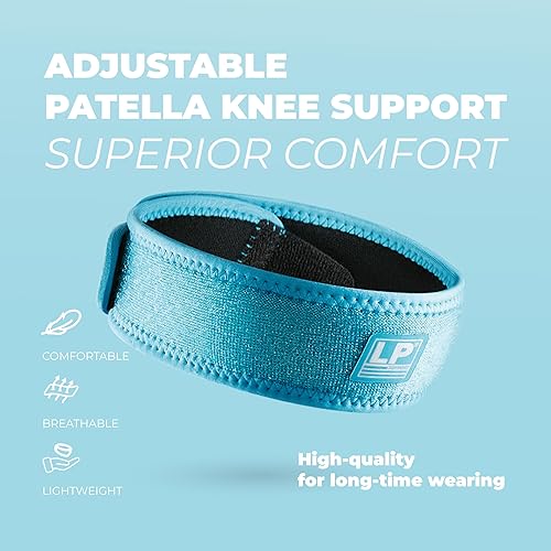 Miniatura 10 de LP SUPPORT Correa de rótula  Soporte de tendón  Alivio del dolor de rodilla  Correr, sentadillas, fútbol, tenis, baloncesto, squash, hombres y