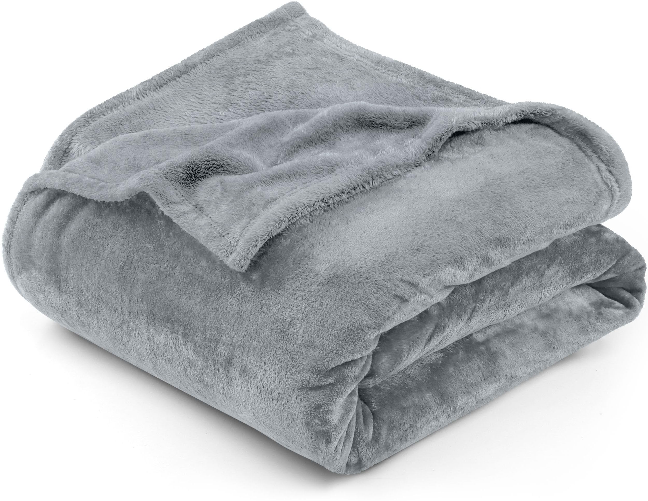 Utopia Bedding Cama Mantas para [220x240 cm, Gris Ceniza] Cama, Acogedora, Suave, Ligera, Cálida y Transpirable Manta para Silla y Sofá