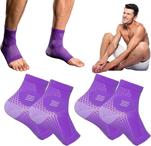 Miniatura 9 de 2 pares de calcetines de neuropatía para hombres y mujeres, calcetines de alivio calmante para el dolor neuropatía para mujeres, calcetines de