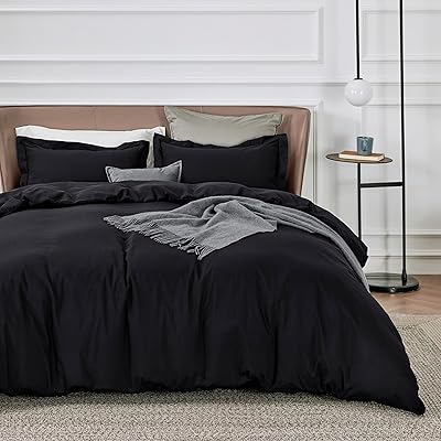 Bedsure White Duvet Cover Queen Size - Soft Double Brushed Bedding Set for Kids & Adults, Zipper Closure, 3 Pieces, Includes 1 Duvet Cover (90"x90") & 2 Pillow Shams, NO Comforter