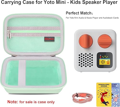 Miniatura 2 de Elonbo Funda de transporte para Yoto Mini  Reproductor de altavoces de viaje Bluetooth portátil para niños, cubierta de reproductor de audio y
