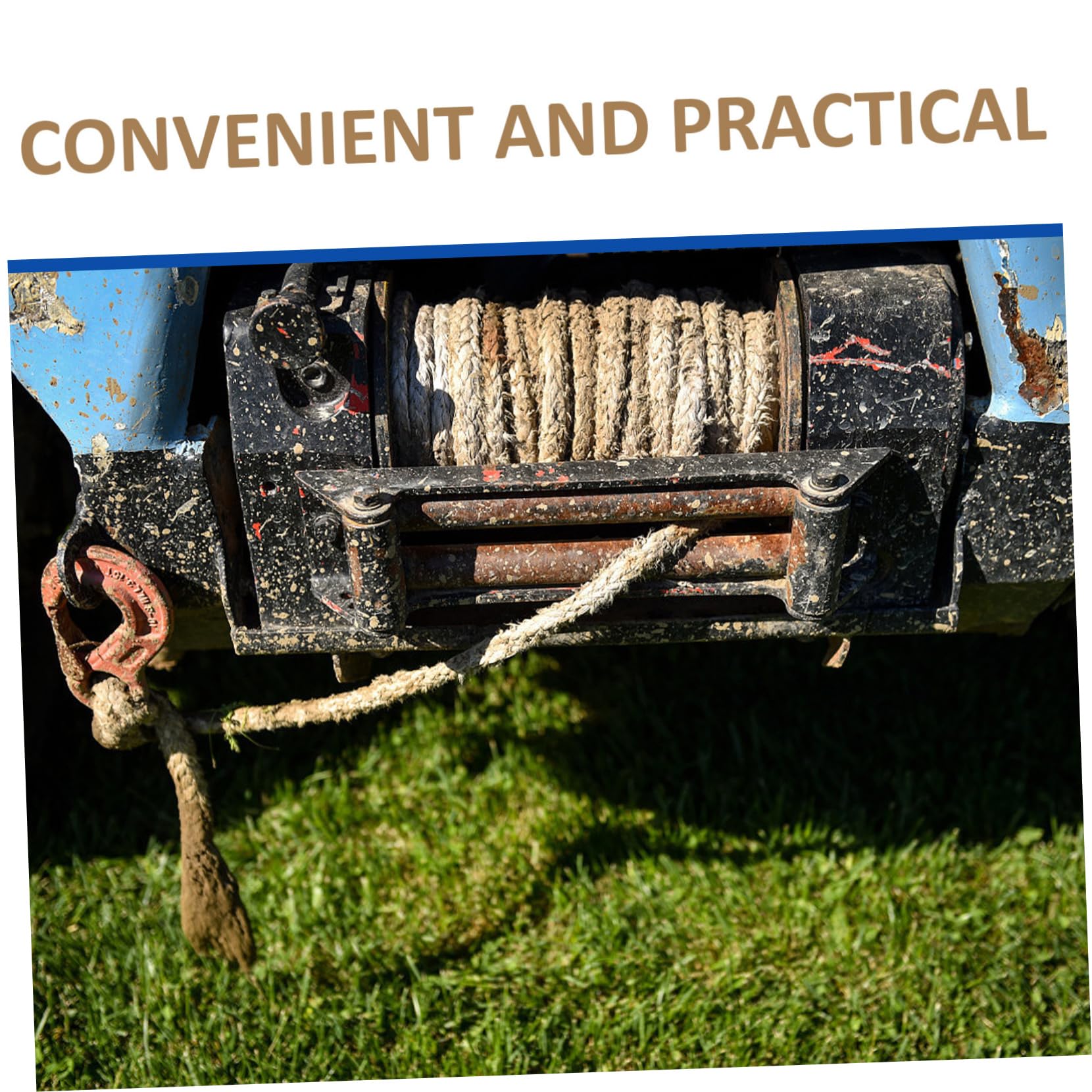 GALPADA Winch Protector Oxford Cloth Cover 600d Waterproof Heavy Duty Covers Winch Elastic Band for Secure Fit