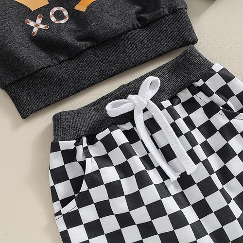 Miniatura 6 de Karwuiio Disfraz de Halloween para bebé, sudadera de manga larga, pantalones de calabaza, ropa de otoño