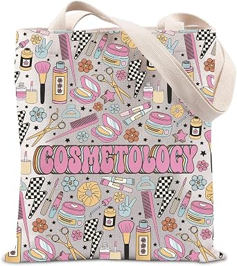 TIIMG Cosmetology Tote Bag Beauty Artist Gifts Esthetician Beautician Gift Cosmetology Graduation Gift