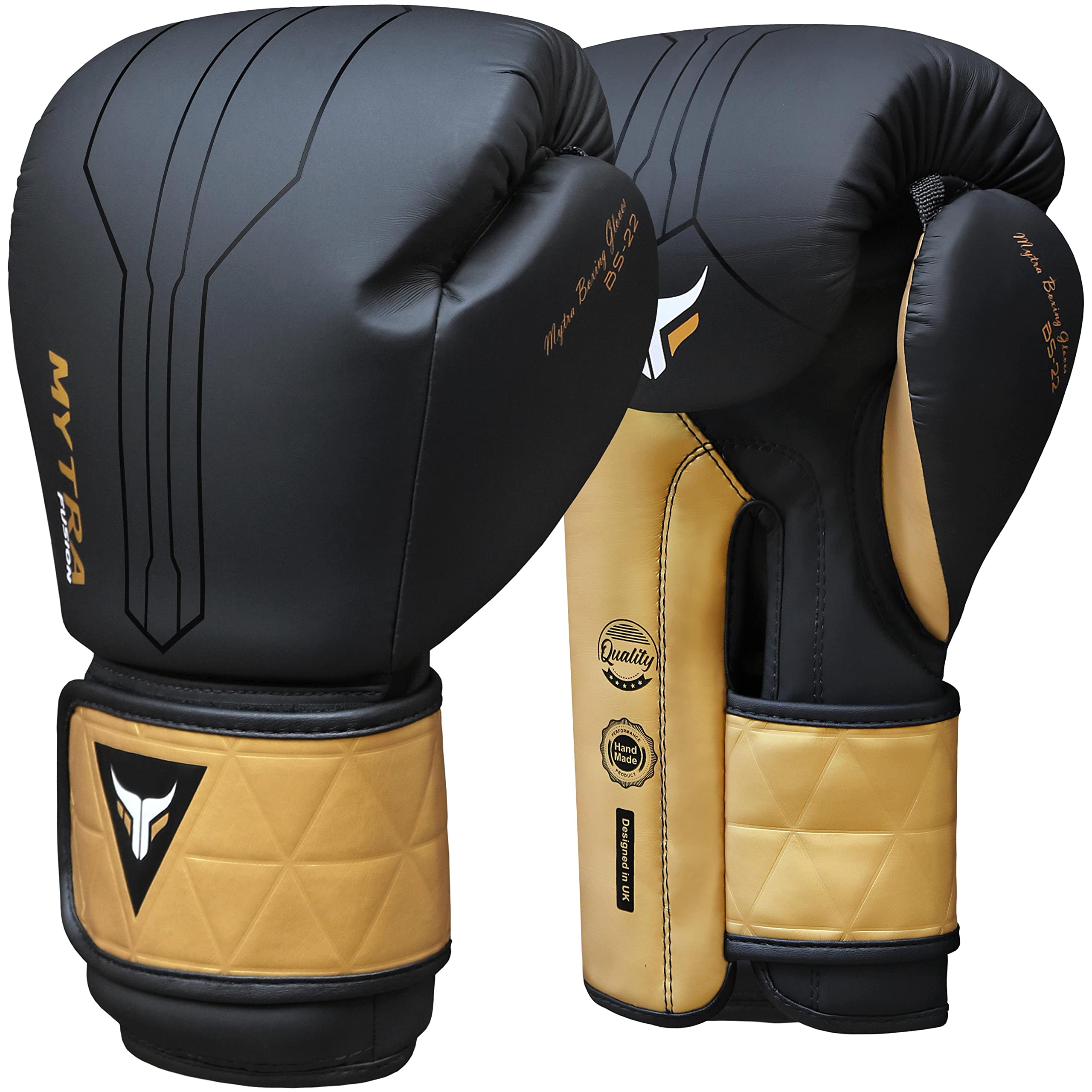 Mytra Fusion Gants de Boxe Inclus avec Bandes de Boxe Gratuite Gant de Boxe MMA Training Muay Thai Gants Hommes & Femmes Gants Boxe