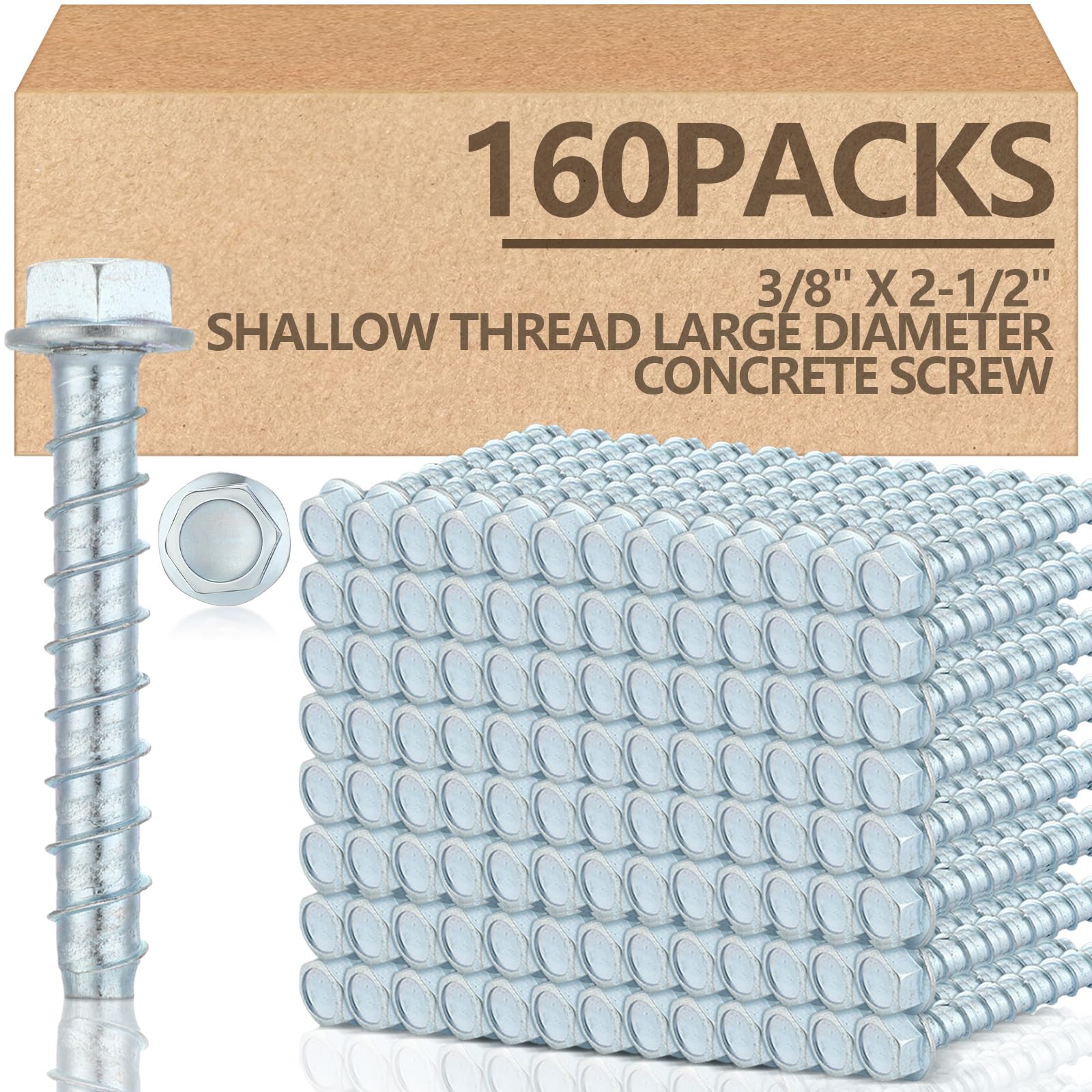 Concrete Anchors & Screws - 50 Pack -23 Concrete Anchors & Screws - 50 Pack -23