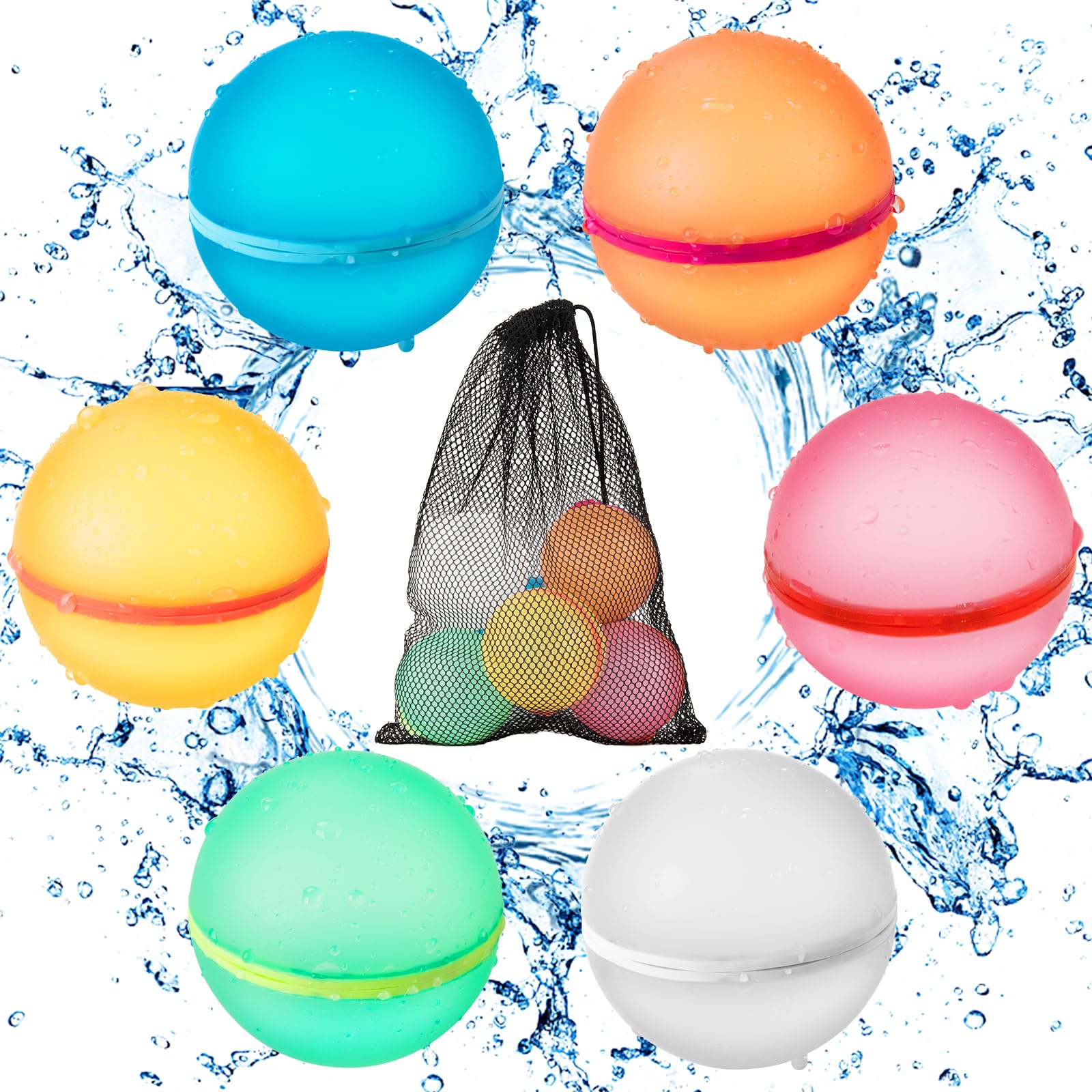 Ballon à eau en silicone réutilisable - VGEBY - 15pcs - Jouet d'été en