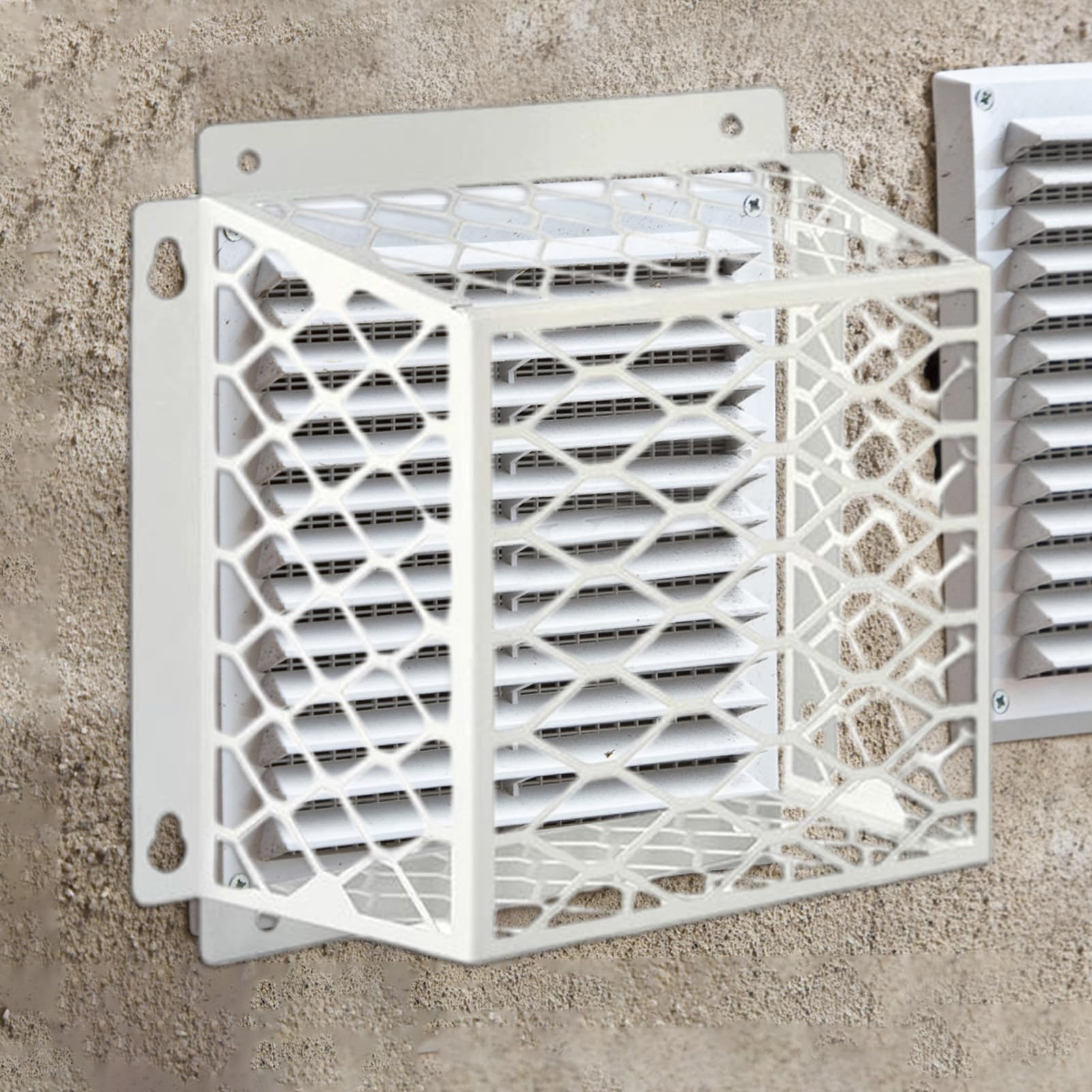 Dryer Vent Cover | Dryer Vent Bird Guard | Galvanized Steel Bird Shield | Bathroom Extractor Fan Cover | Steel Ventilation Bird Cage for Kitchen, Bathroom, Laundry Room | 7x5inch