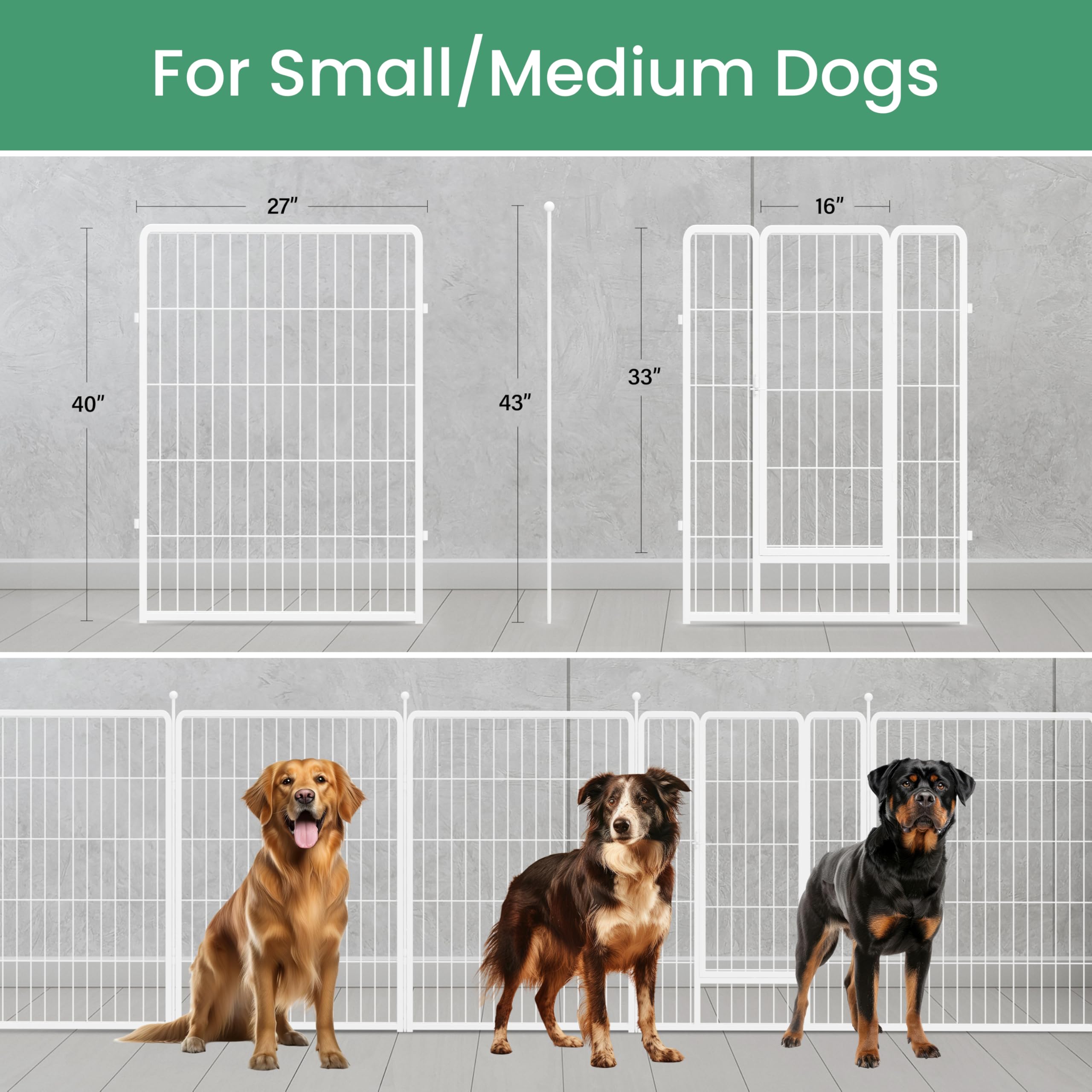 ★ドッグ★ Amazon.com : Simple Deluxe Dog Playpen, 40