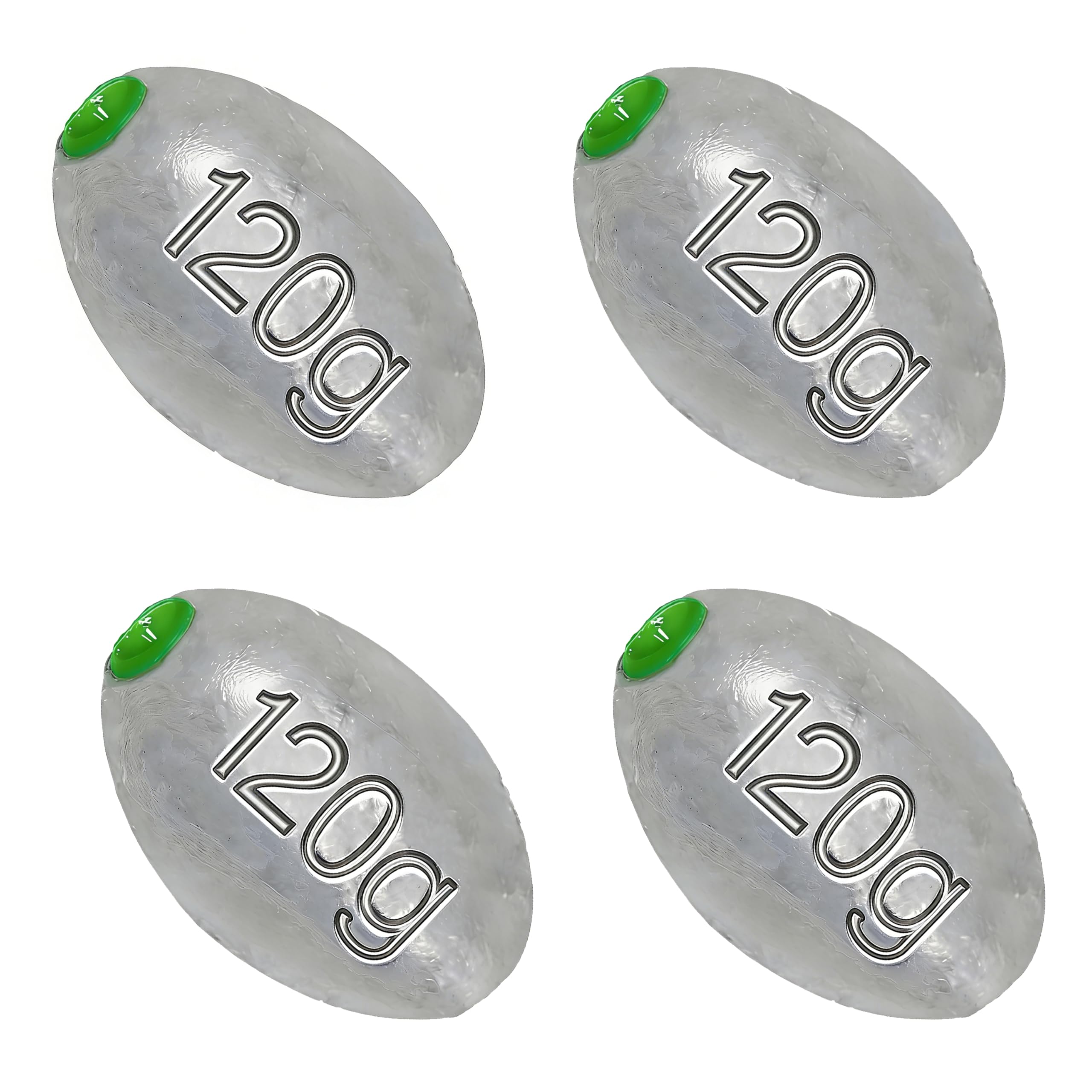 Egg Sinkers Bullet Fishing Weights Oval Shaped with Plastic Core Slip Sinkers for Catfish Fishing Casting Saltwater and Freshwater 1/5oz to 2oz