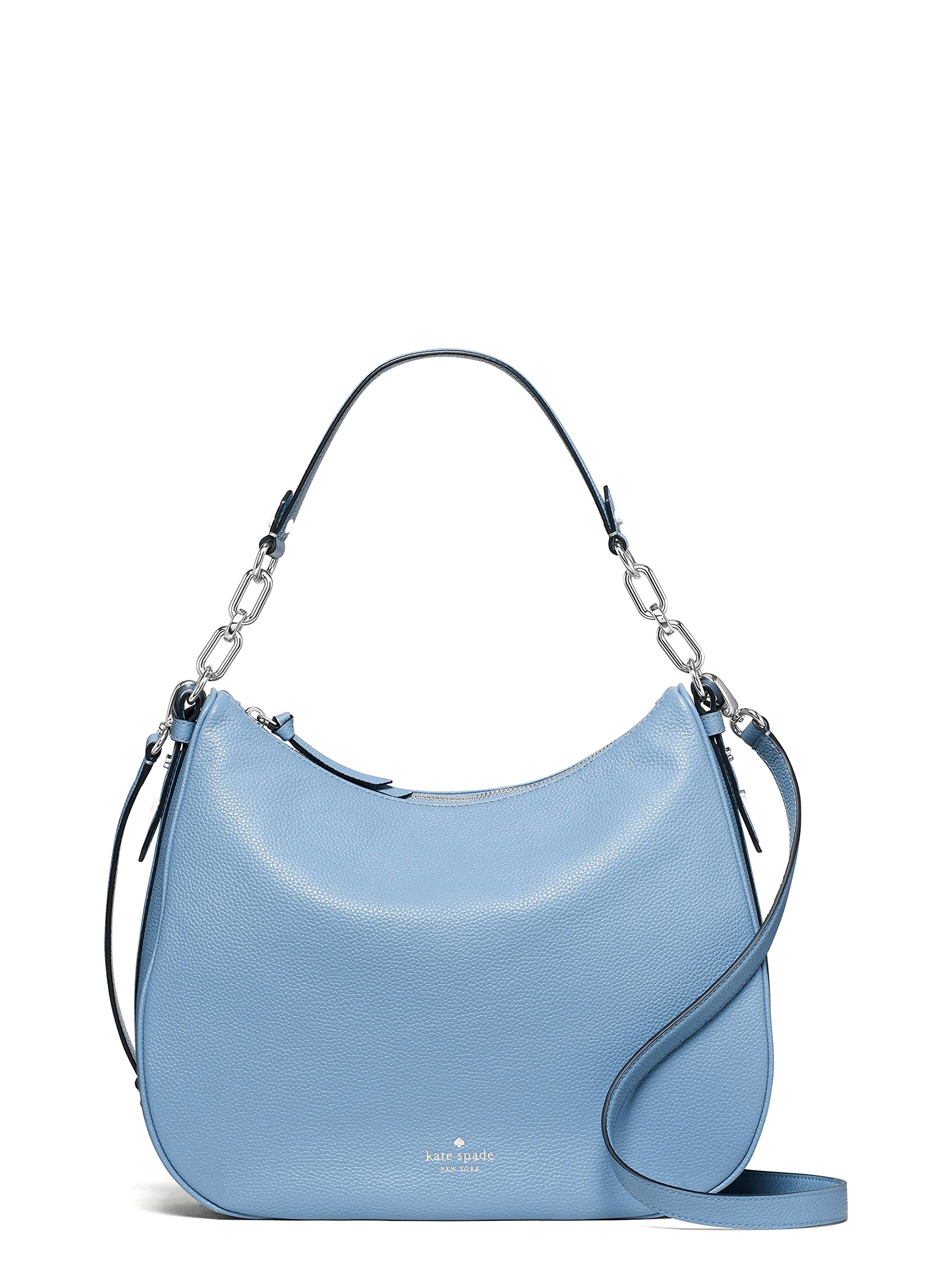 Kate Spade Mulberry Street Vivian Pebbled Leather Crossbody Bag Purse Handbag (Morning Sky)