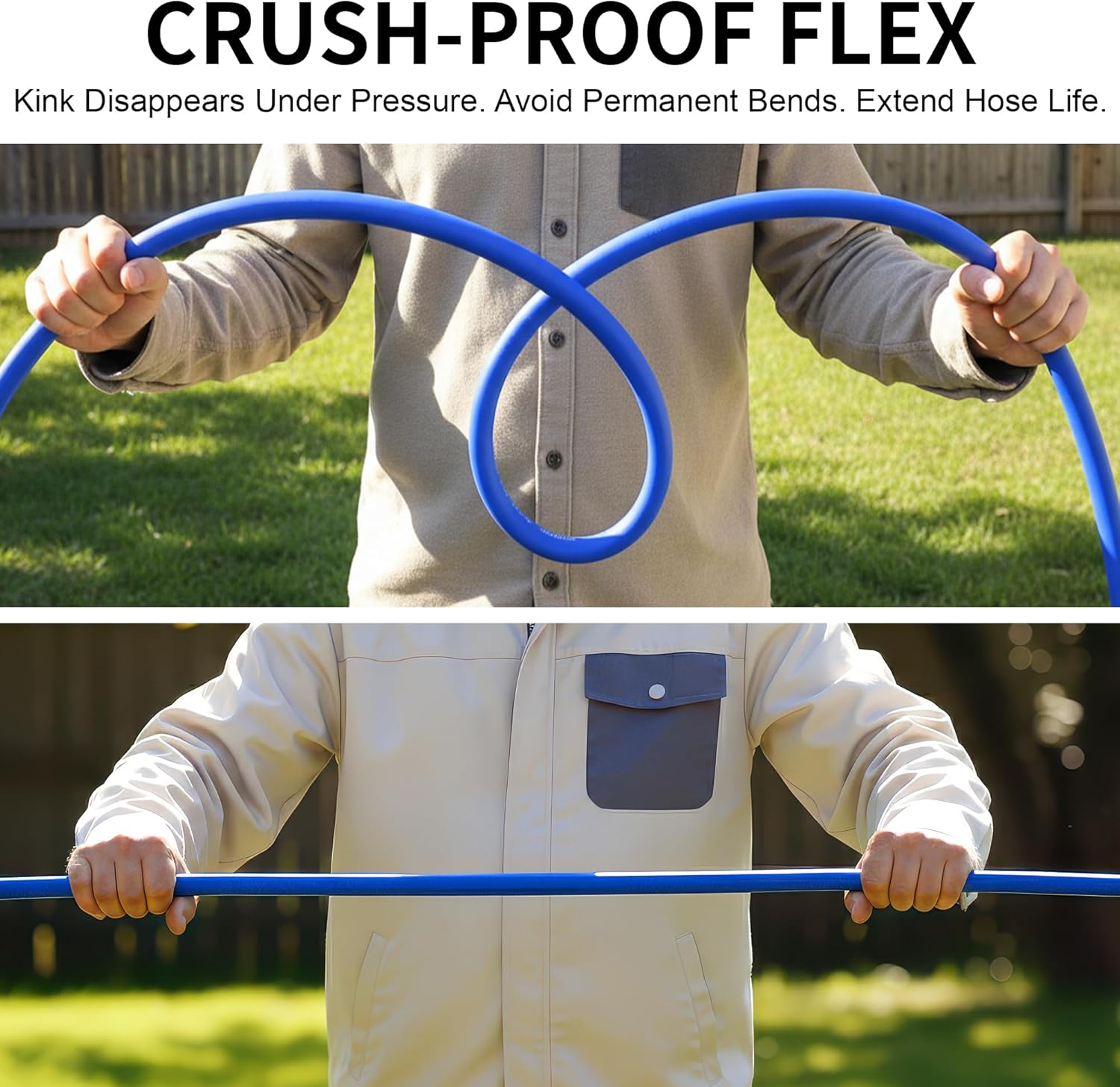 FOTING Pressure Washer Hose, Leak-Free & Kink Resistant, 200PSI-600PSI Hybrid Replacement Hose for Power Washer, Car Wash, Yard Cleaning, 25FT