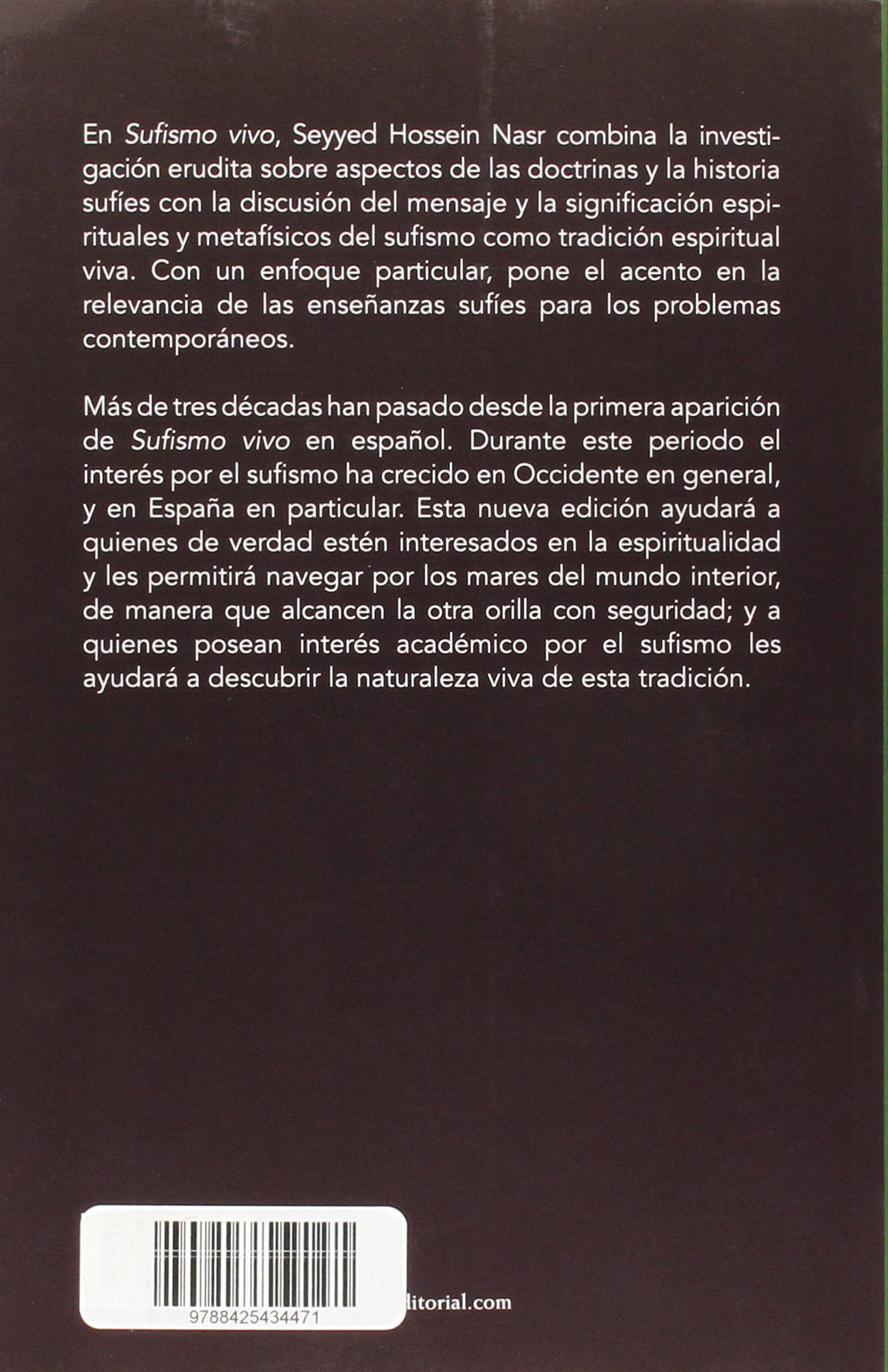 Sufismo vivo: Ensayos sobre la dimensión esotérica del islam (fuera de colección)