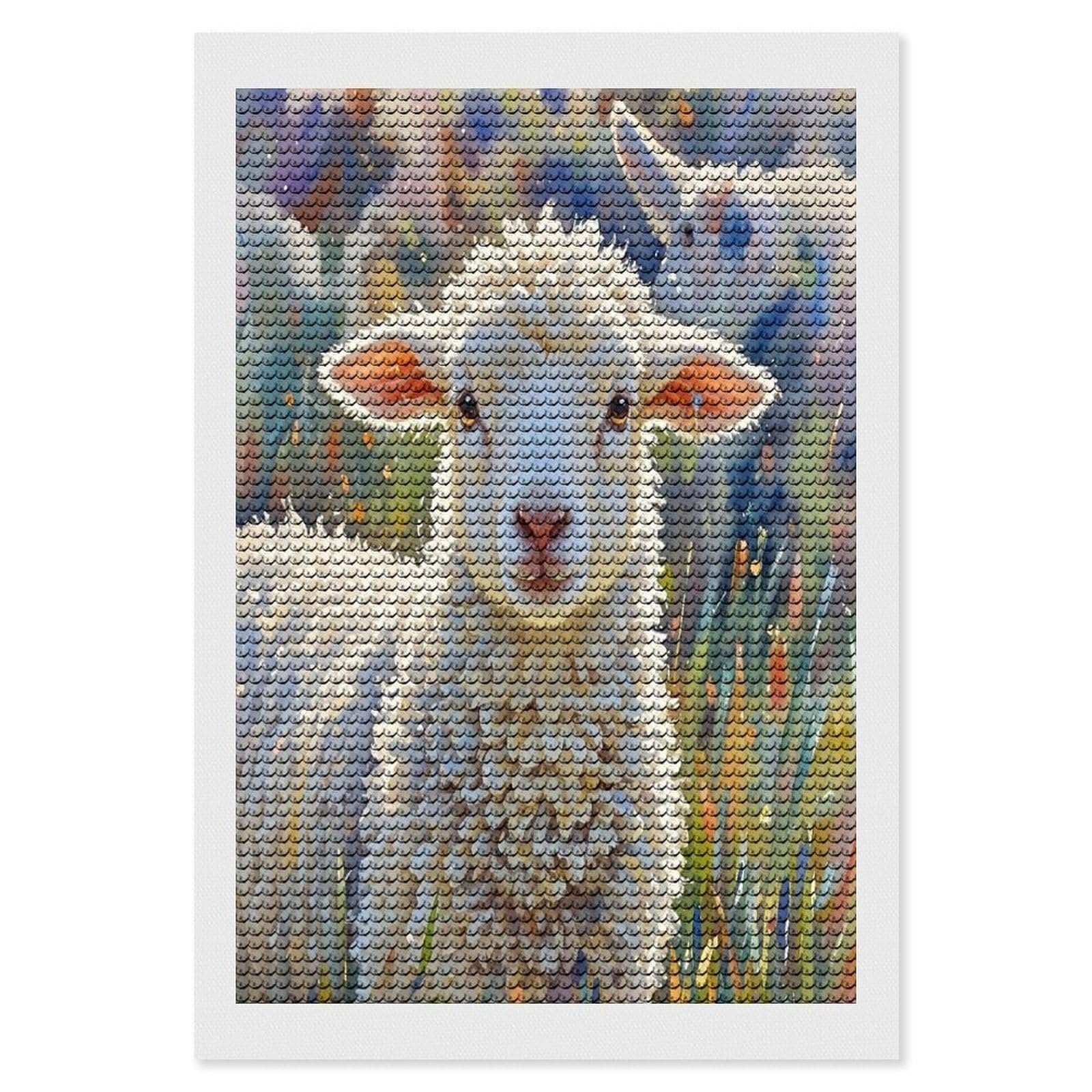 FekiLoot Color Sheep Diamond Painting Kits for Adults Round Paint with Diamonds Pictures Gem Art Painting Kits Personalized Diamond Art Full Drill for Beginners Home Wall Decor