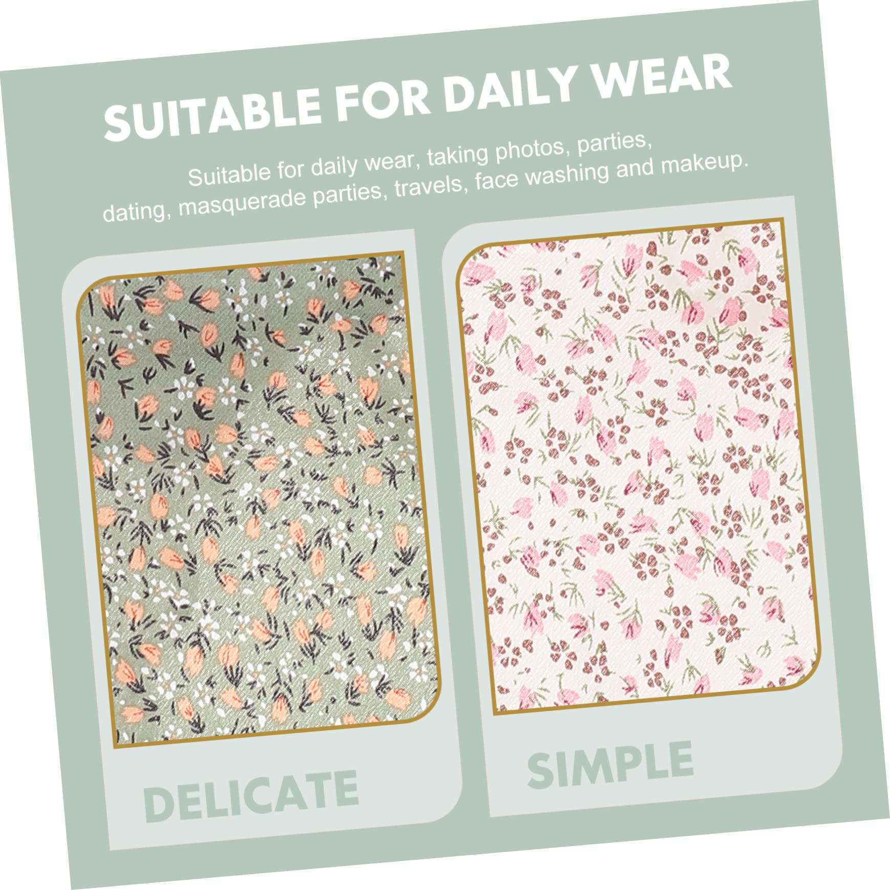 Healeved 10piezas Floral Lace Hair Scarves Triangle Headband Bandanas Estampado Floral Accesorios Para Mujeres Aleatorios Para Fiestas y Uso Diario