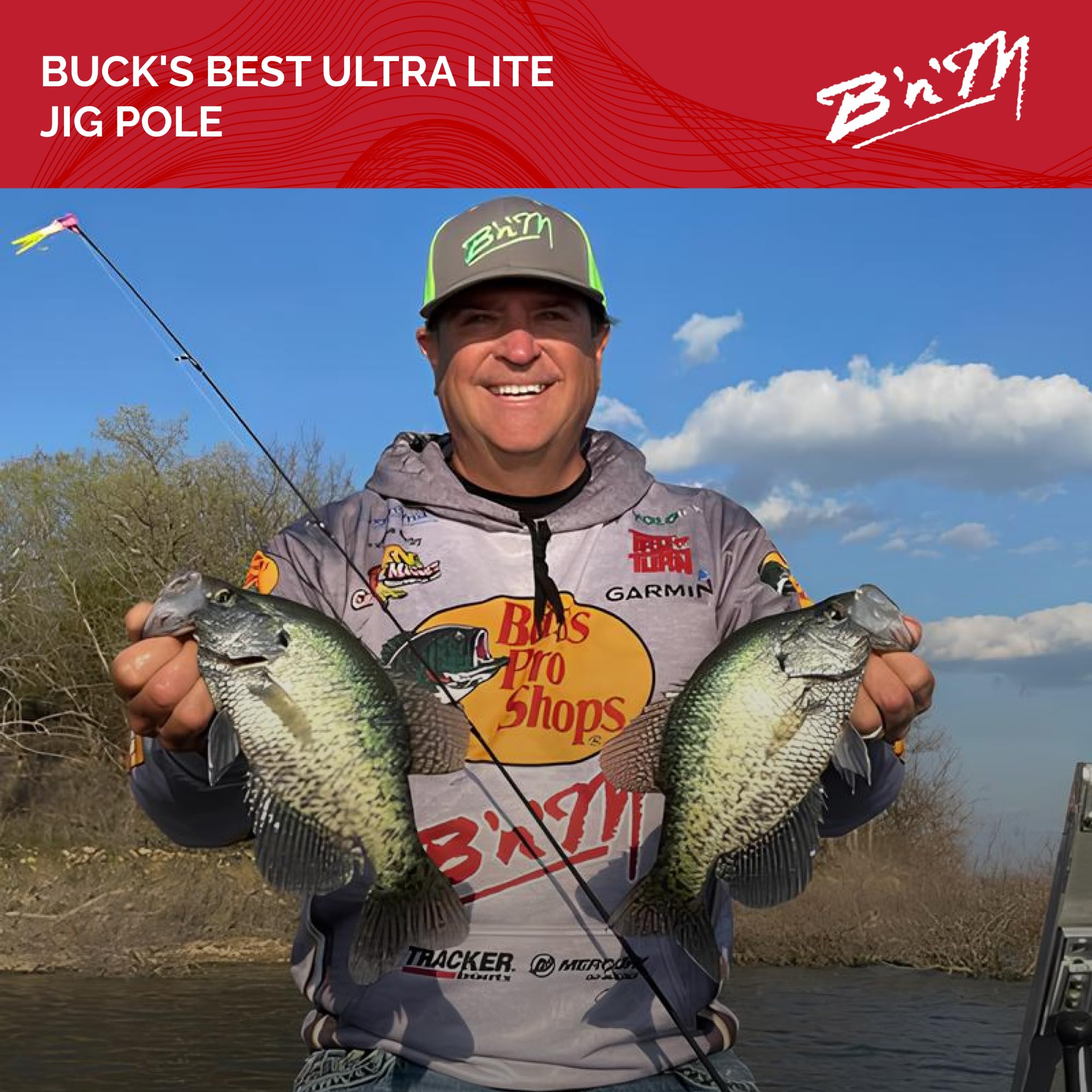 Buck's Best Ultra Lite Jig Pole 11ft/2pc : Spinning Fishing Rods : Sports & Outdoors