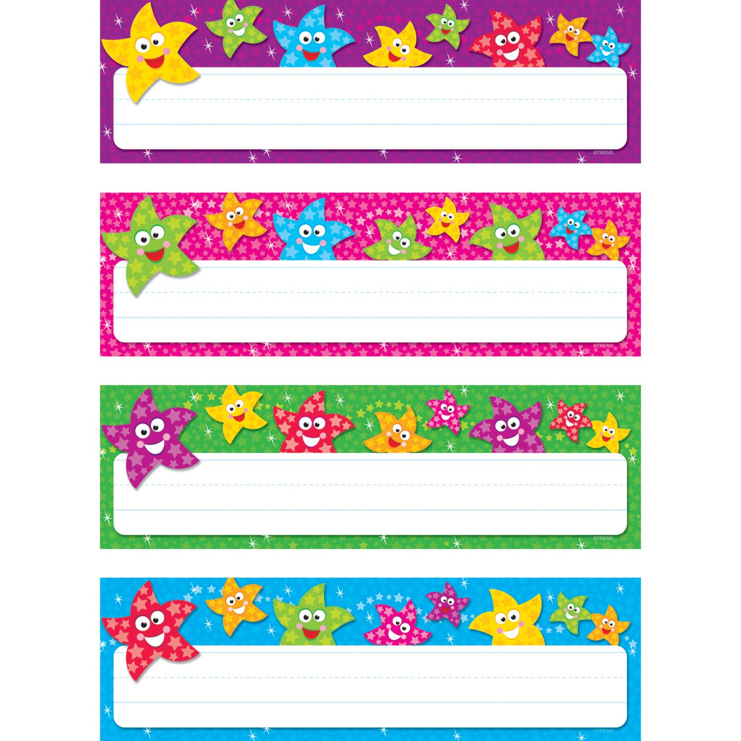 Trend Enterprises Inc. T-69909 Dancing Stars Desk Toppers Name Plates Variety Pk