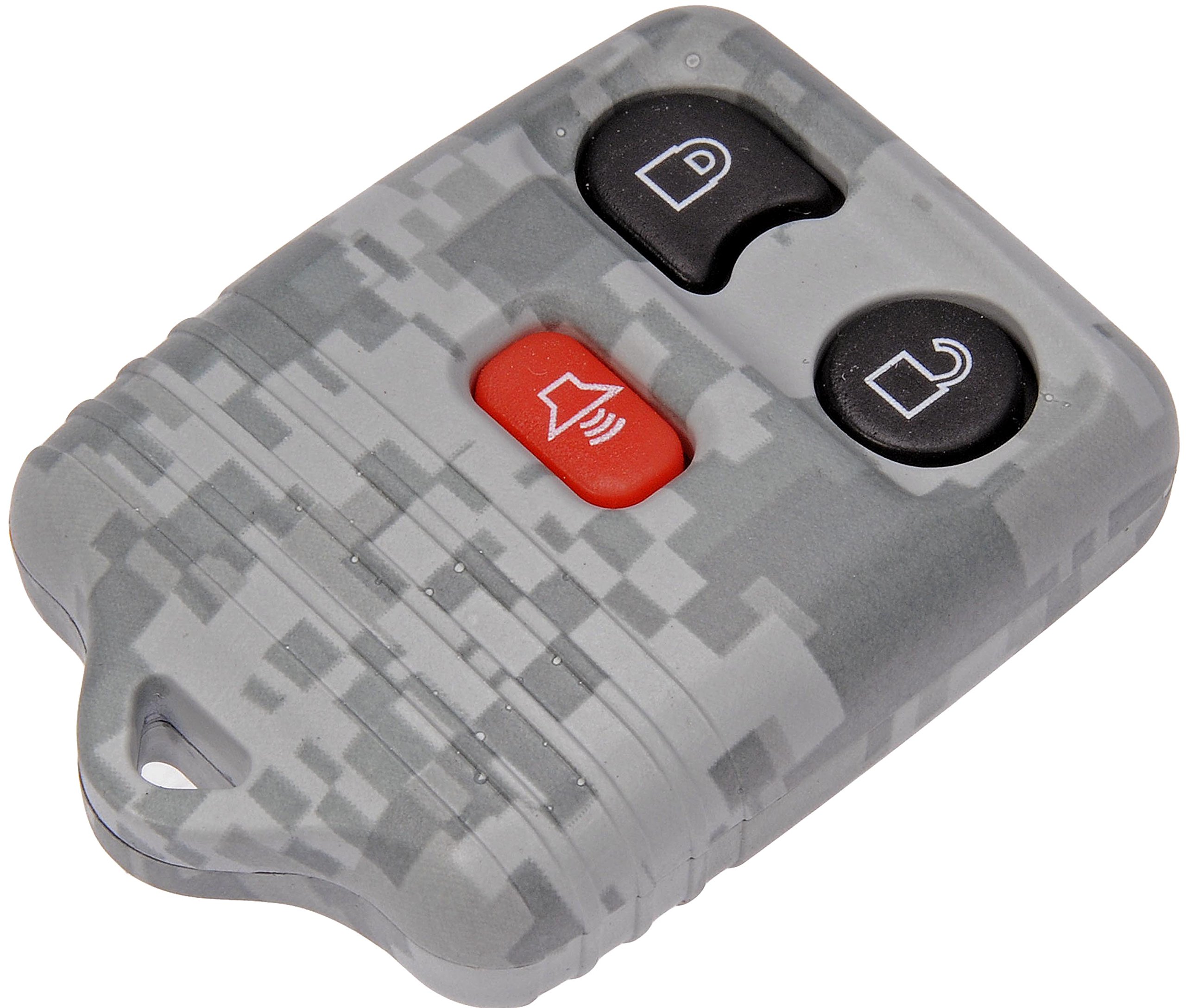 Dorman 13625GYC Keyless Entry Transmitter Cover Compatible with Select Models, Gray Digital Camouflage - DORMAN Keyless Remote Case - Keyless Remote Case - KEYLESS REMOTE CASE - Keyless Remote Case - Key Fob Repair - Cracked or wore out your key fob case? Want to add a custom look? Just replace the case with this convenient, affordable keyless entry transmitter cover, restoring or enhancing the look. - Ford 2018-98, Lincoln 2008-06, Lincoln 2002-98, Mazda 2011-08, Mercury 2007-04, Mercury 2002-98