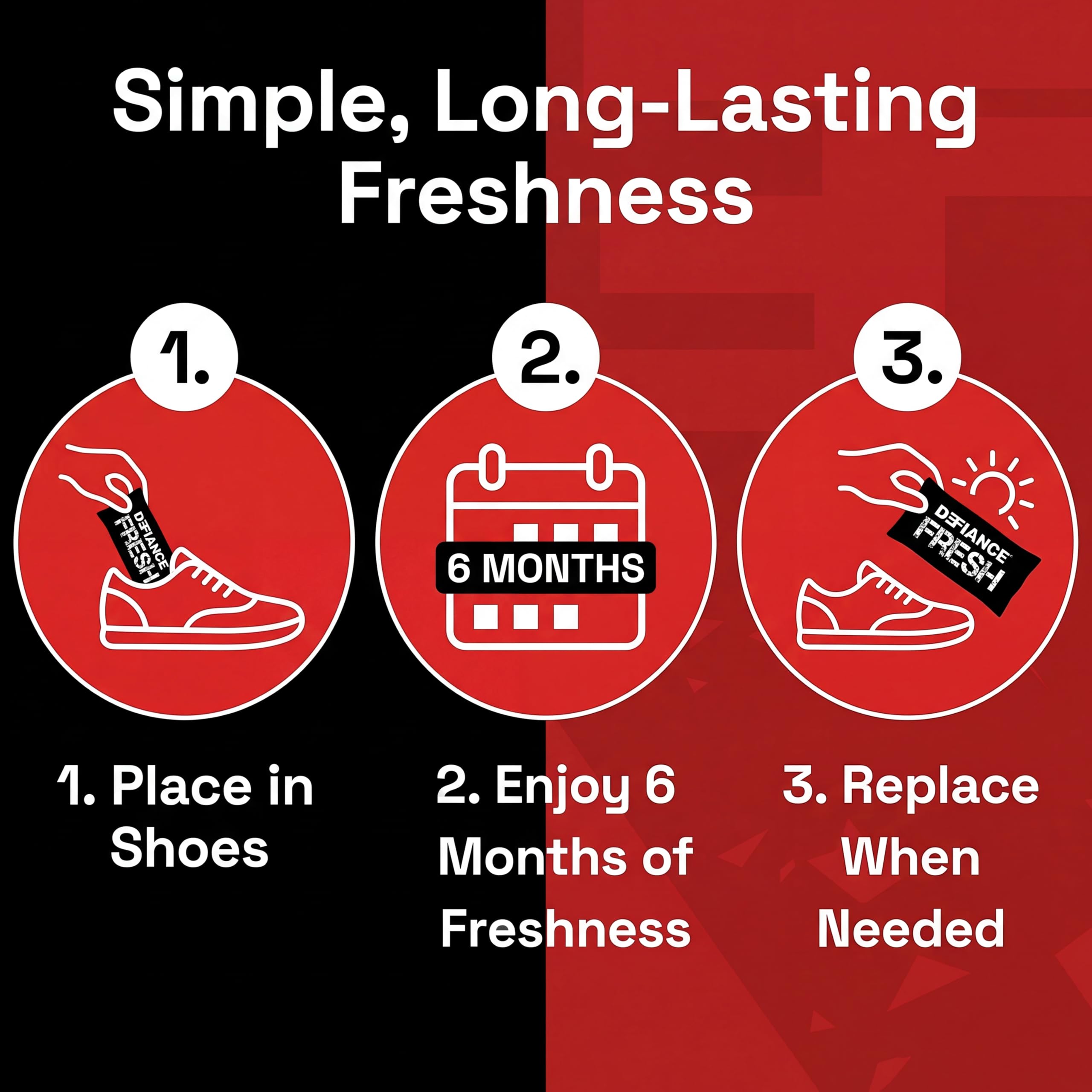 Defiance Fresh - Desodorante para botas y zapatos, como se ve en Dragons' Den, bolsas desodorizantes reutilizables para zapatos malolientes, eliminador de olores de zapatos, ambientador y absorbente