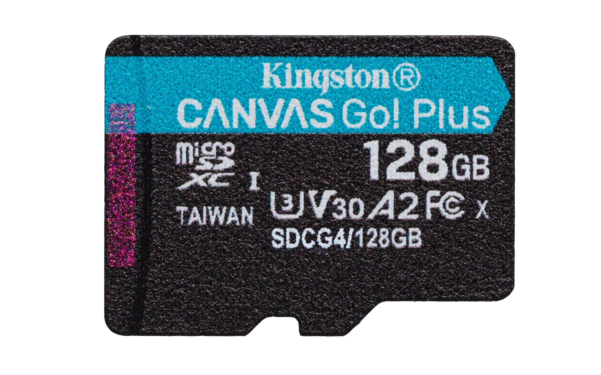 Kingston Canvas Go Plus microSDXC Speicherkarte Gen4 200MB/s A2 U3 V30 128GB Einzelpaket ohne ADP-SDCG4/128GBSP