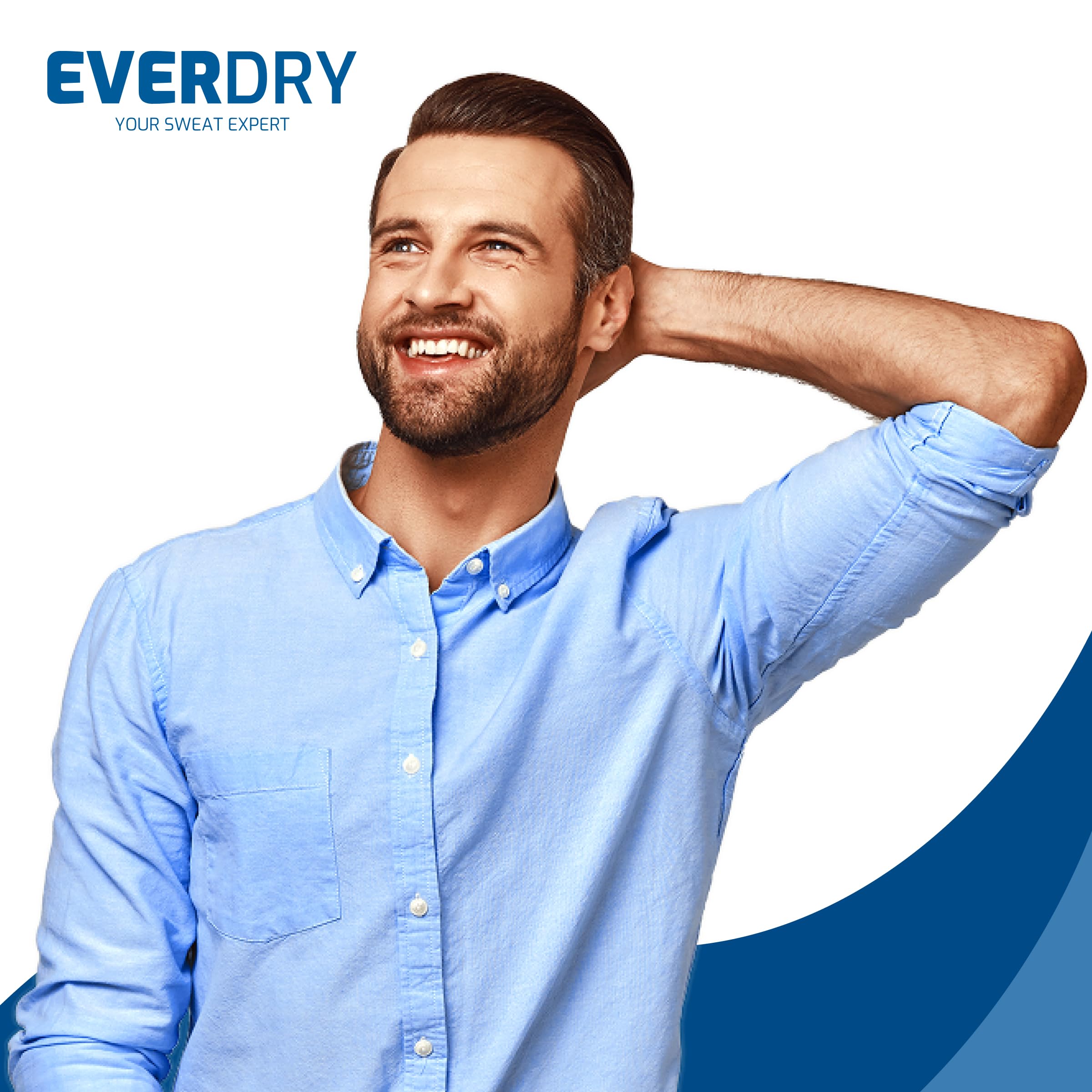 EVERDRY Antitraspirante Plus salviette per la cura contro la sudorazione di corpo, viso e piedi, 10 panni per corpo, viso e feet con aloe vera, salvia e allantoina