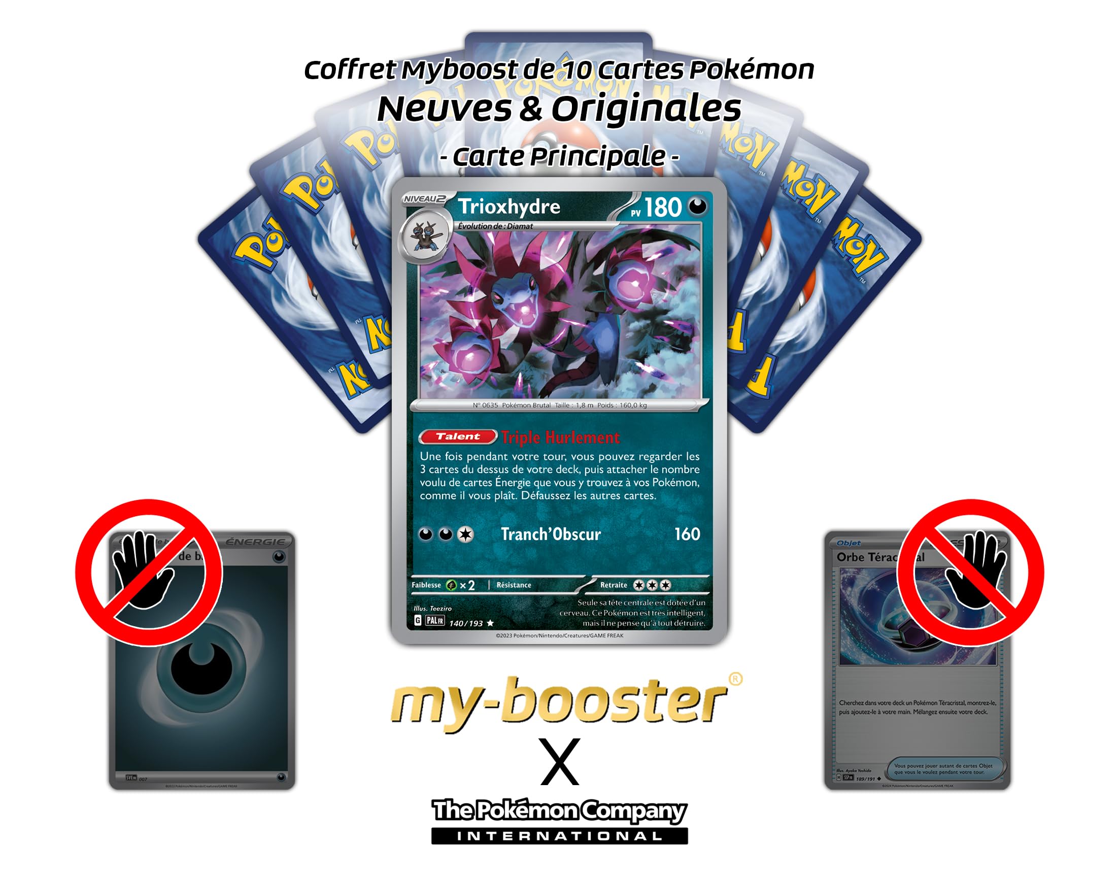 Pokémon-Sammelkarten: My-booster Box Mit 10 Französischen Karten (SV02-FR-MB) – Inkl. Seltener Reverse-Karten