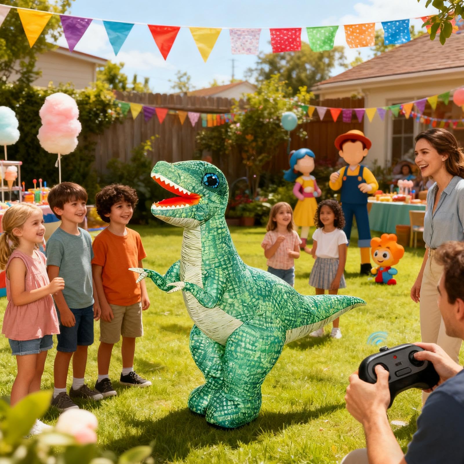 Dinosauro Gonfiabile Giocattolo Elettrico Camminante Realistico