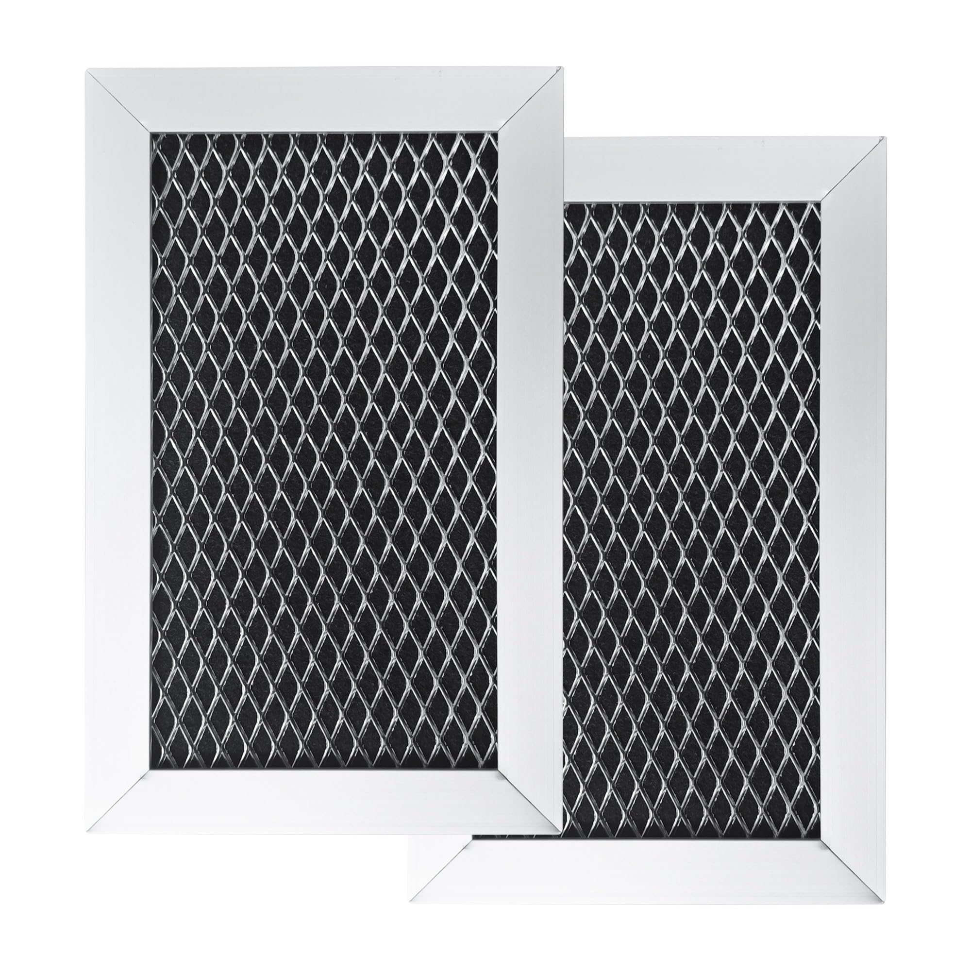 2 Pack W10892387 Microwave Charcoal Grease Filter for Whirlpool, Maytag, Amana Over-The-Range Microwave Charcoal Grease Filter Replaces 4455038, PS11769323, W10845250?AP6036051, 5.27 x 3.3 x 0.39